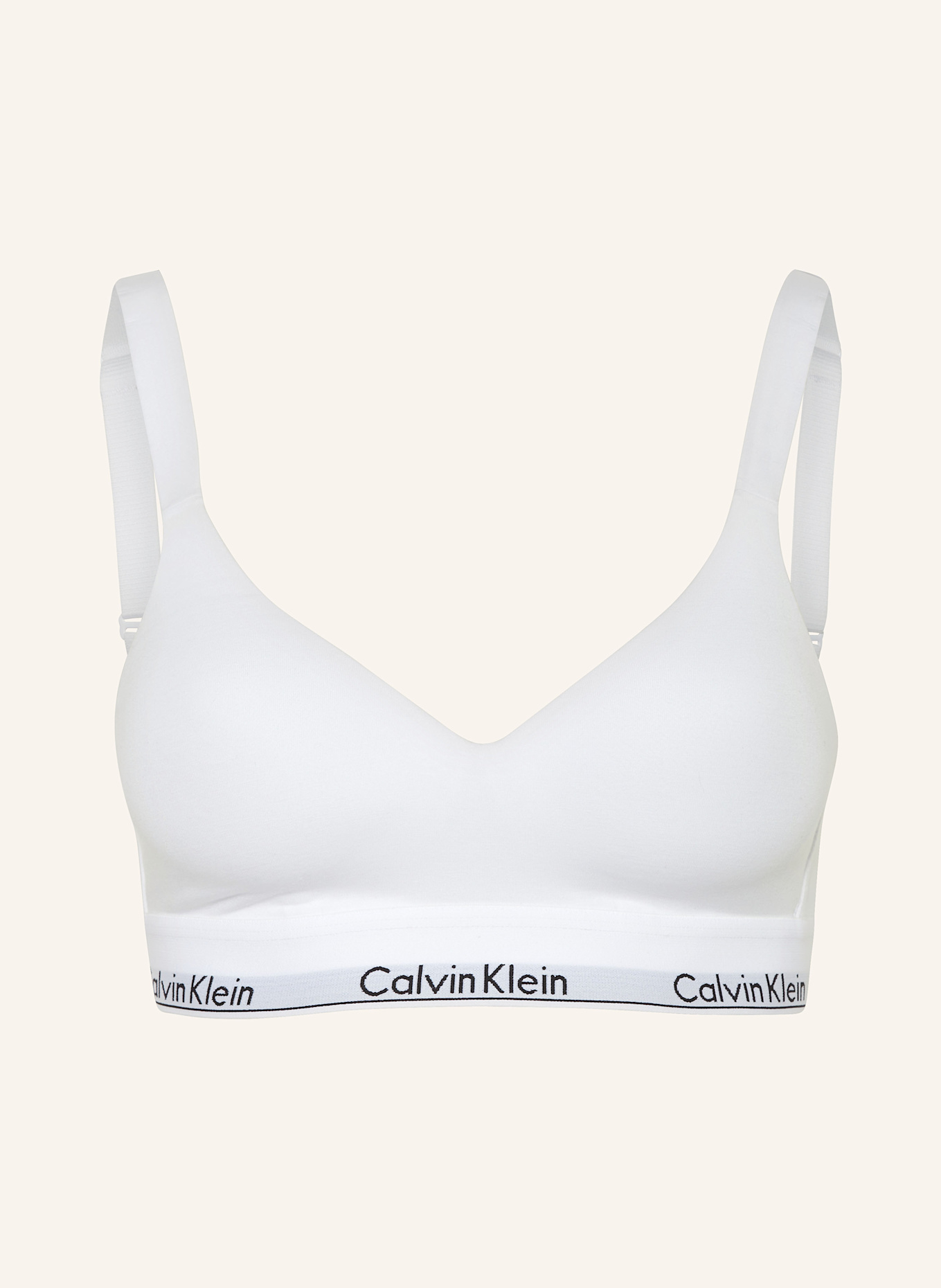 Calvin Klein Push up BH MODERN COTTON in weiss