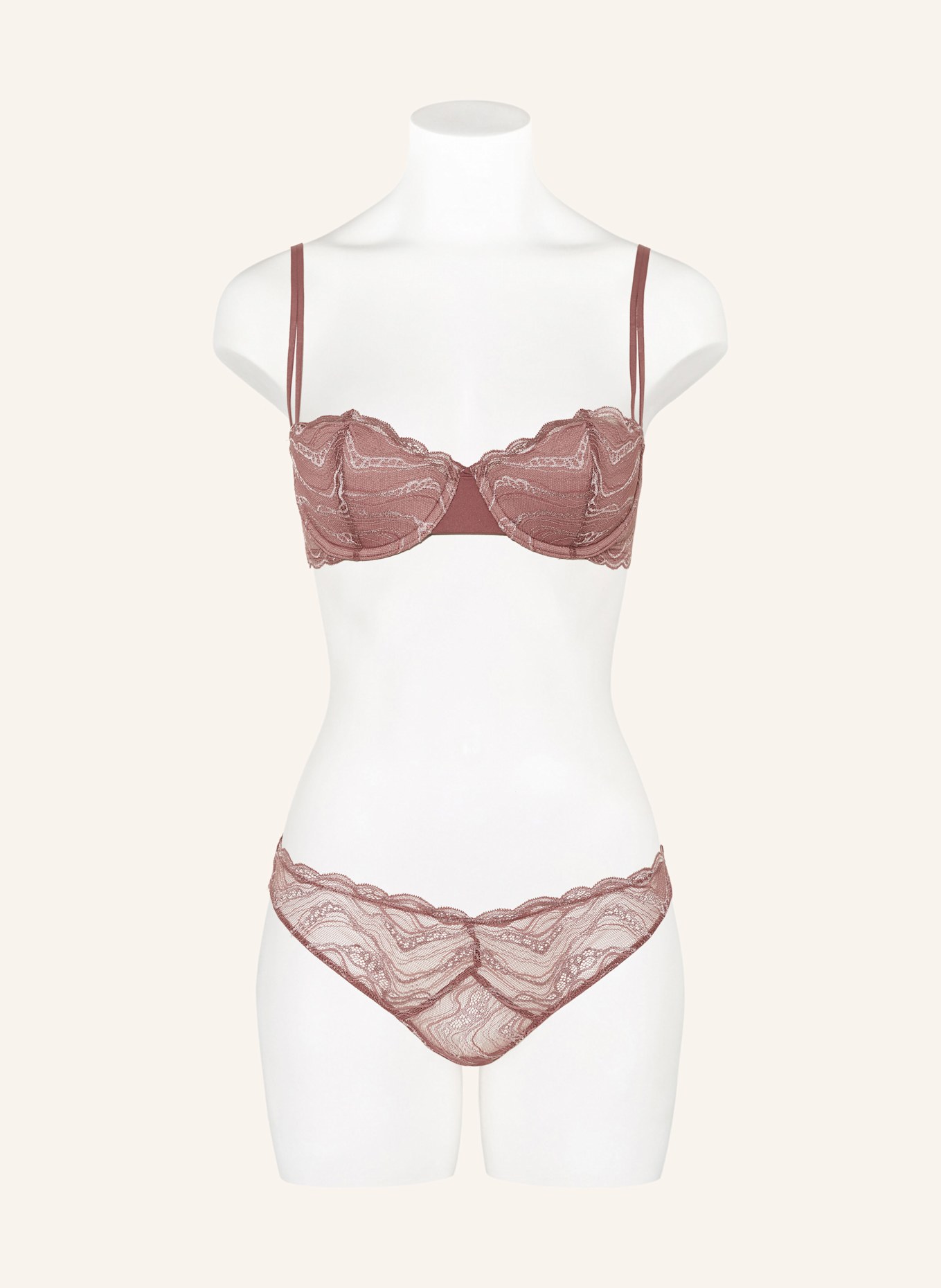 Calvin Klein Kalhotky SENSUAL STRETCH LACE: STARORŮŽOVÁ