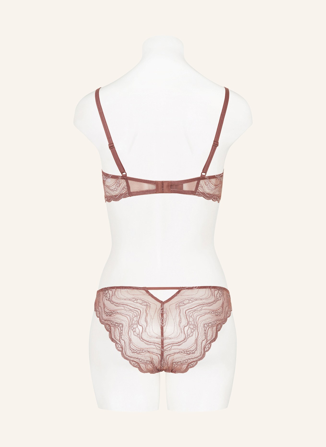 Calvin Klein Kalhotky SENSUAL STRETCH LACE: STARORŮŽOVÁ