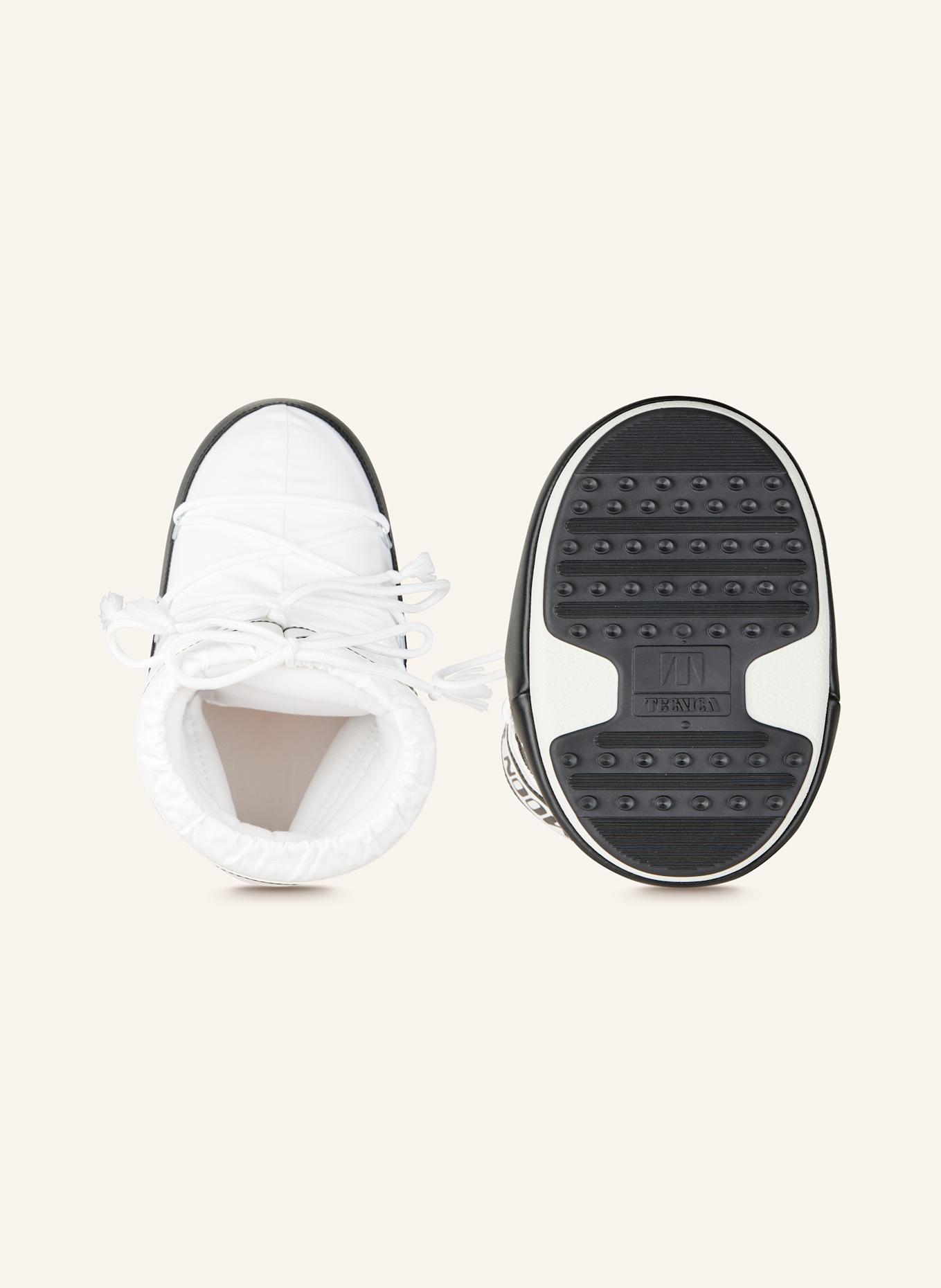 MOON BOOT Moon Boots ICON LOW NYLON: WEISS / SCHWARZ
