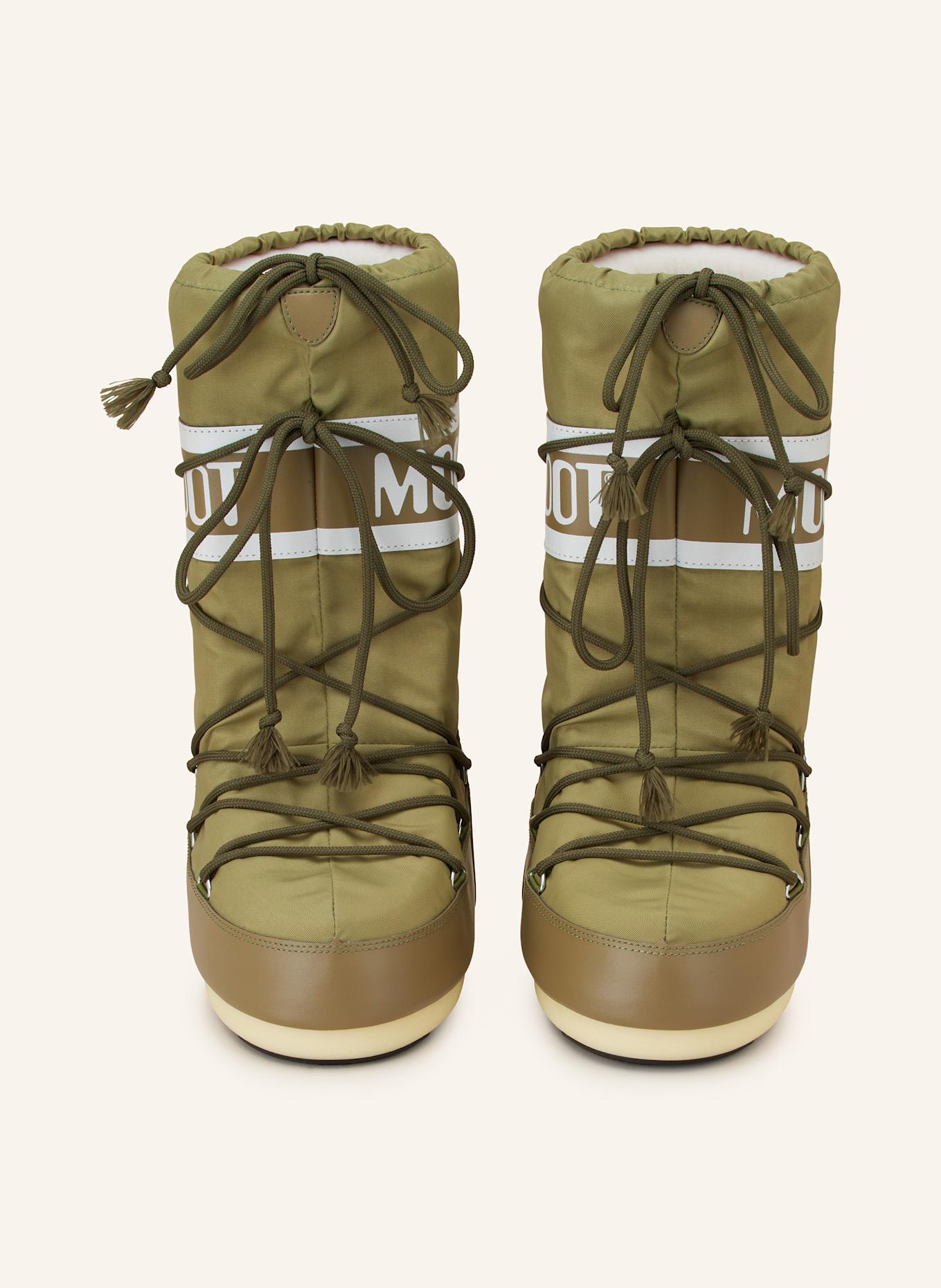 MOON BOOT Moon Boots ICON NYLON: KHAKI/ WEISS