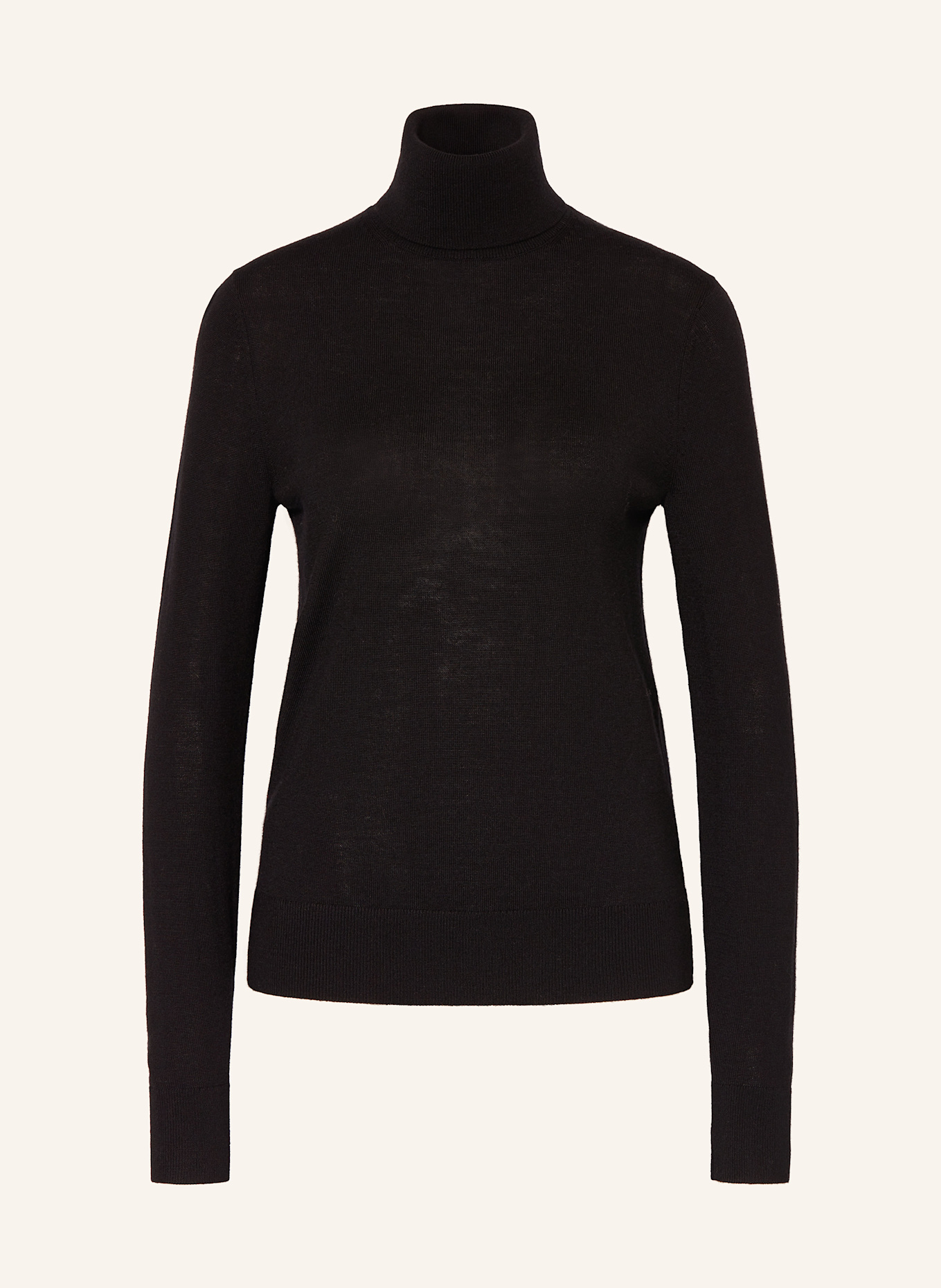 Calvin Klein Turtleneck sweater in merino wool in black