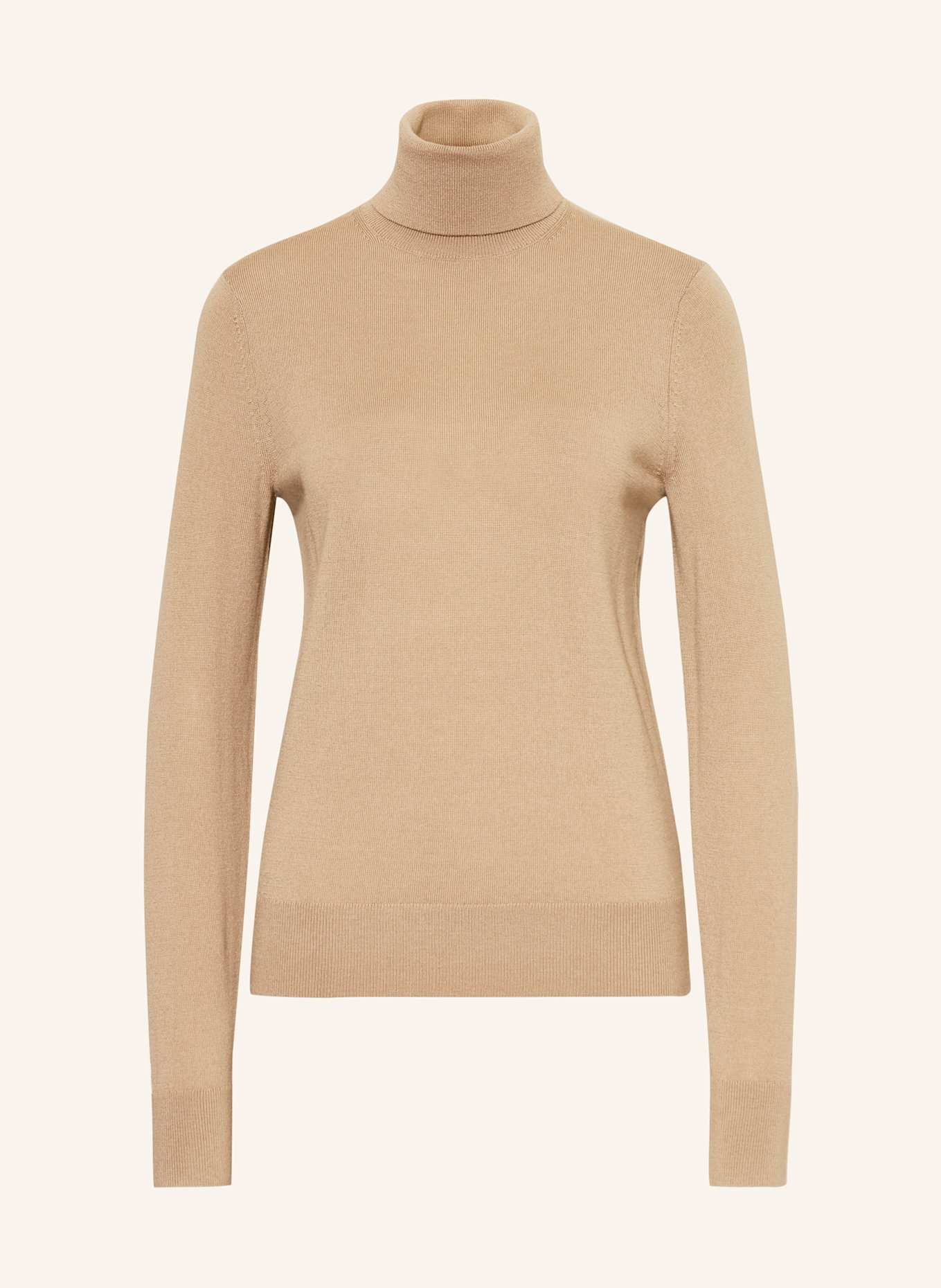 Calvin Klein Turtleneck sweater in merino wool, Color: BEIGE (Image 1)