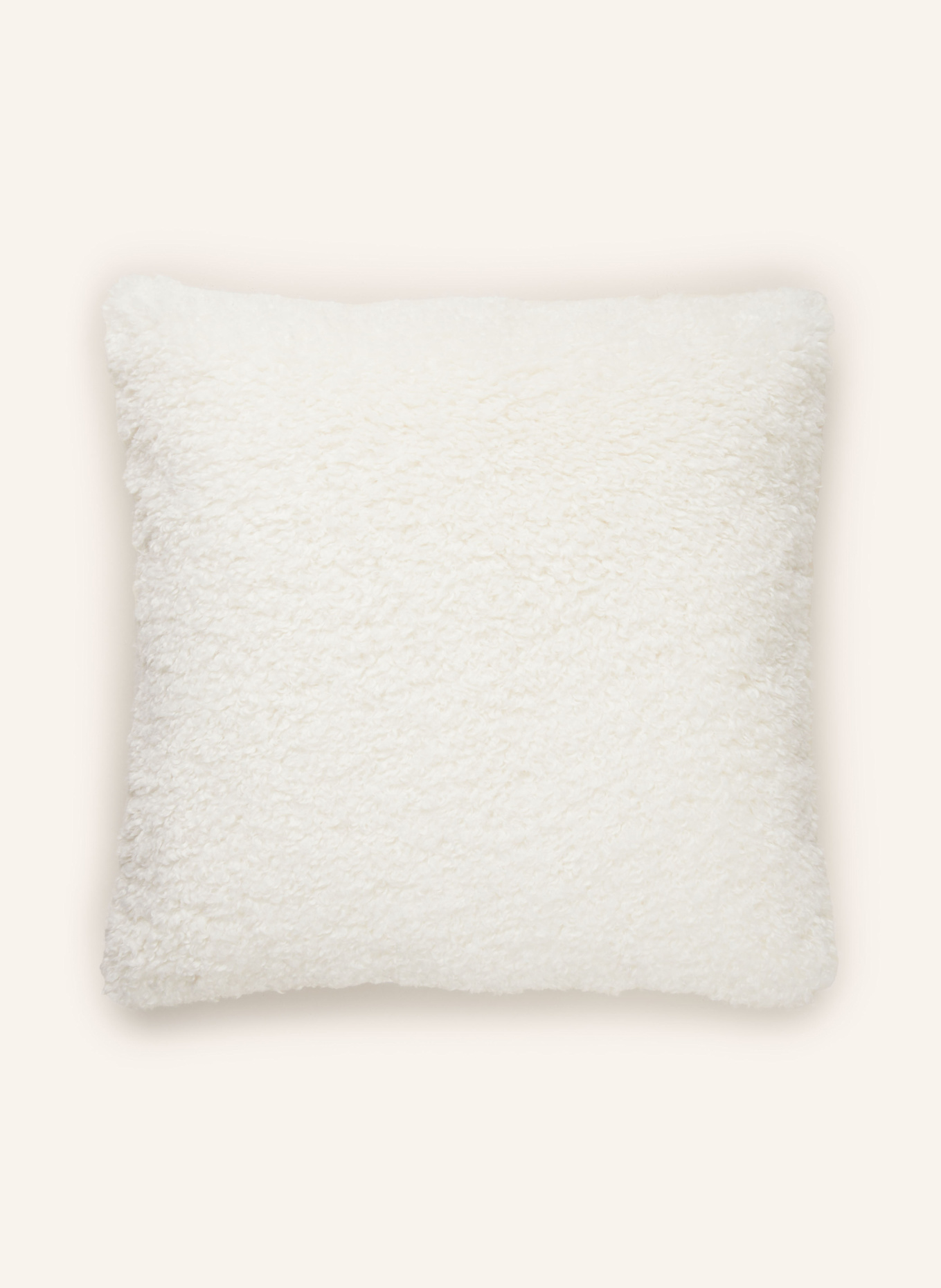White fur cushion hotsell
