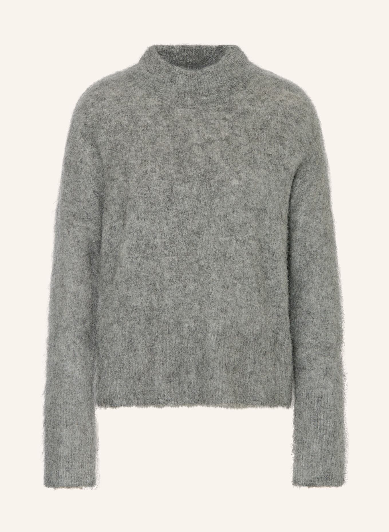 MRS & HUGS Pullover mit Mohair: GRAU