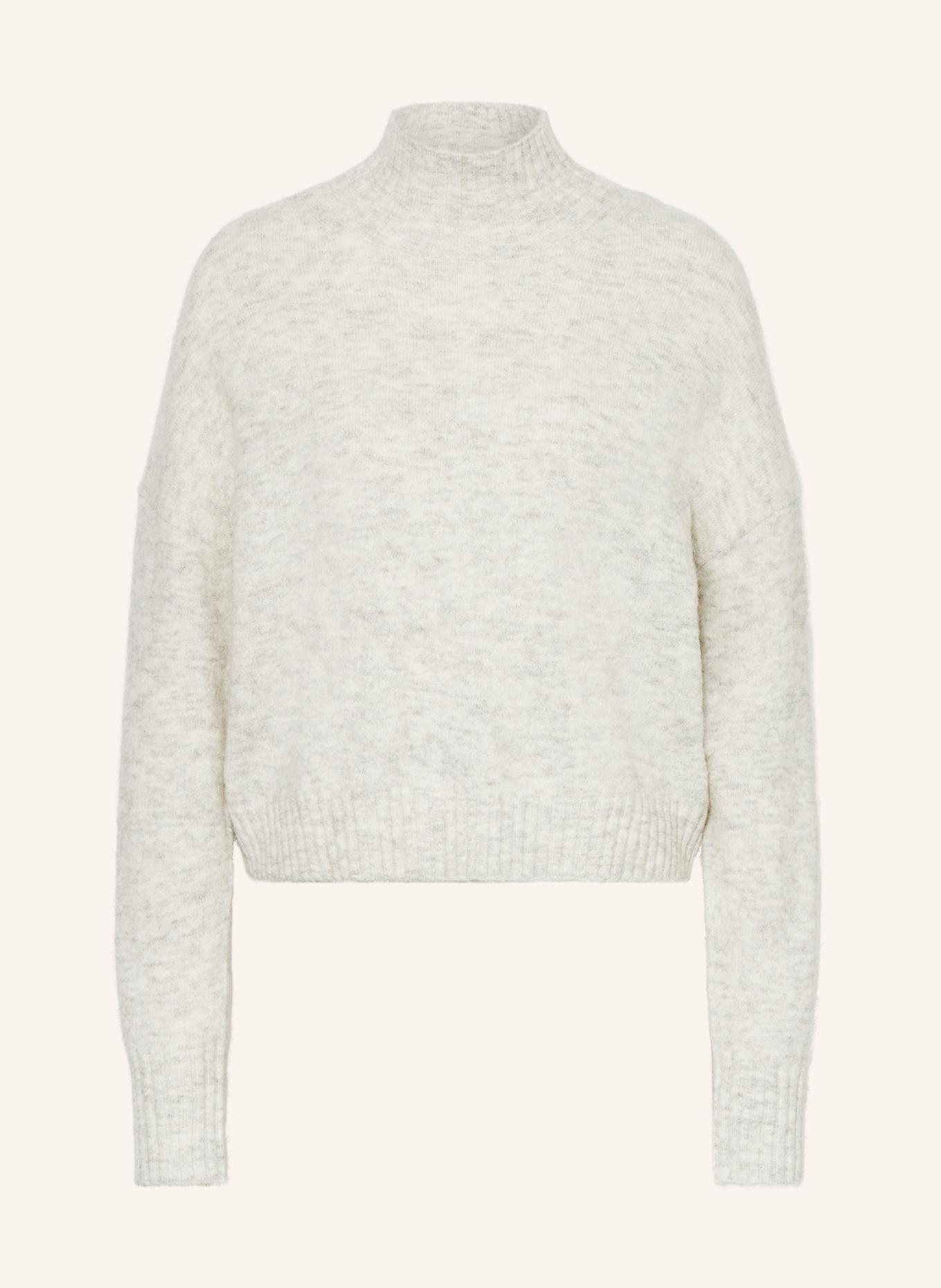 MRS & HUGS Sweter z dodatkiem alpaki: JASNOCZARY