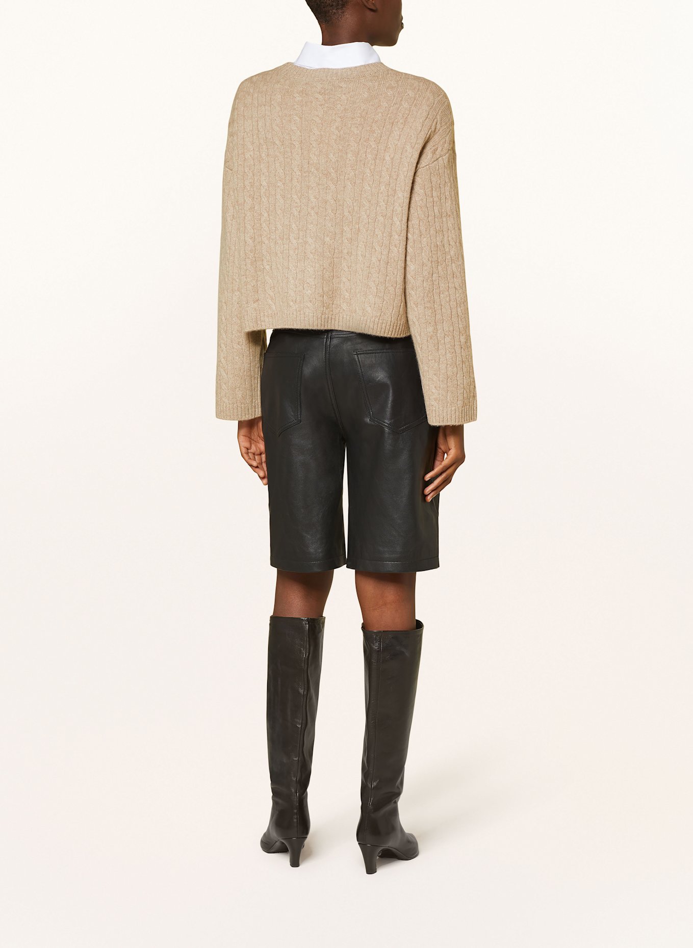 MRS & HUGS Cashmere-Pullover: TAUPE