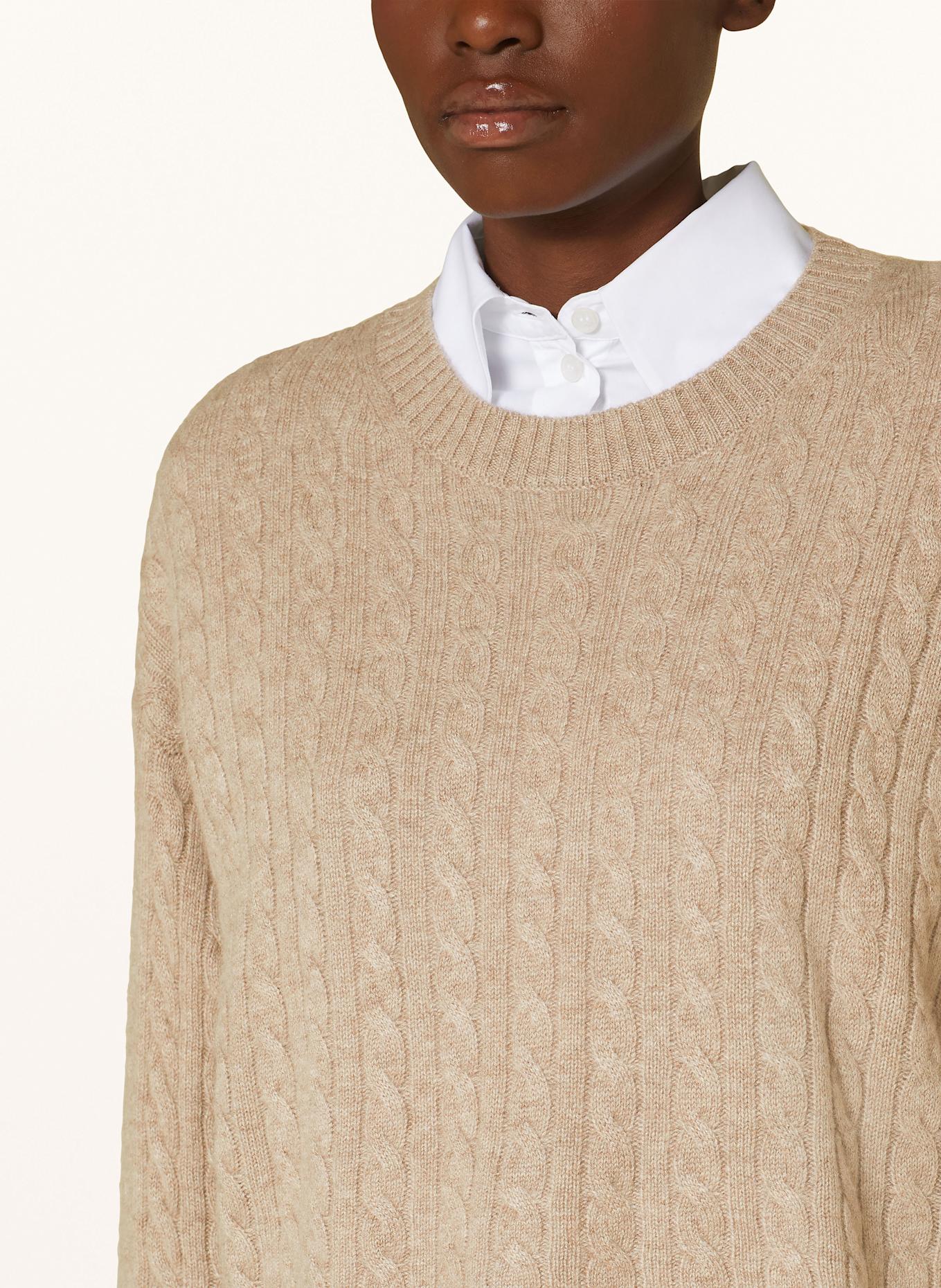 MRS & HUGS Cashmere-Pullover: TAUPE