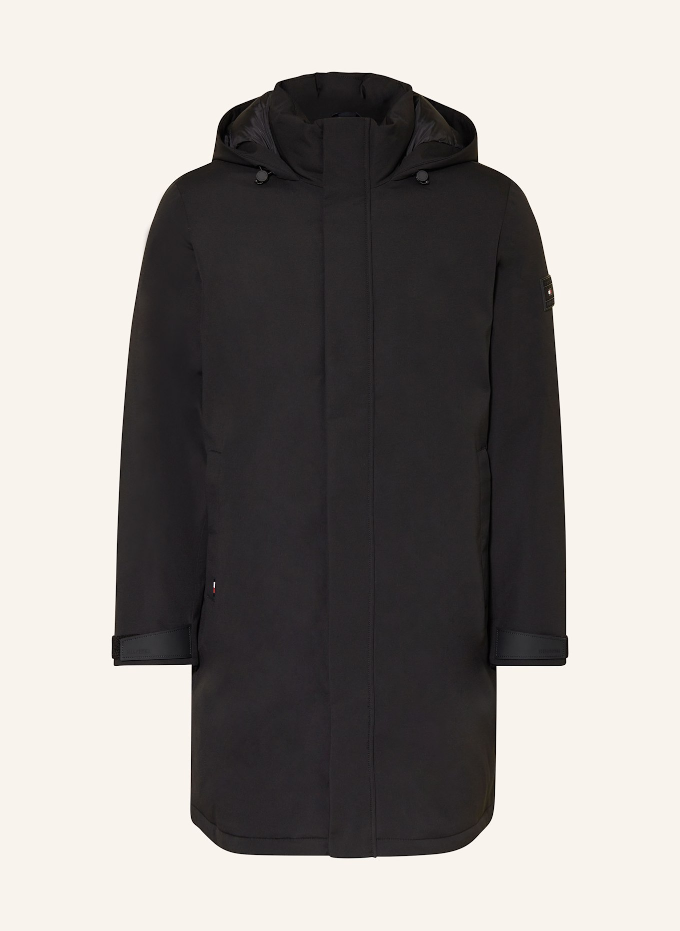TOMMY HILFIGER Parka: BLACK
