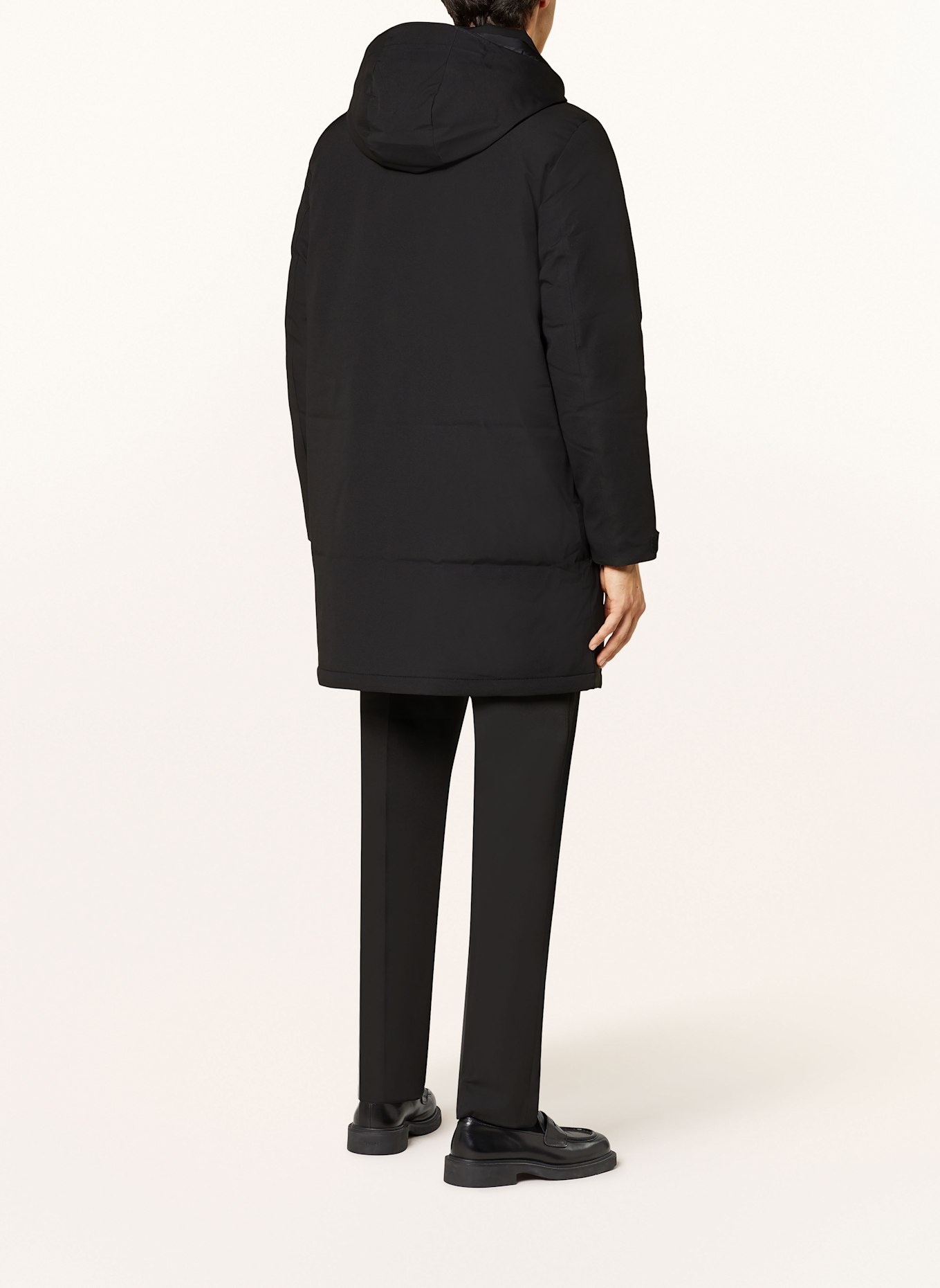 TOMMY HILFIGER Parka: BLACK