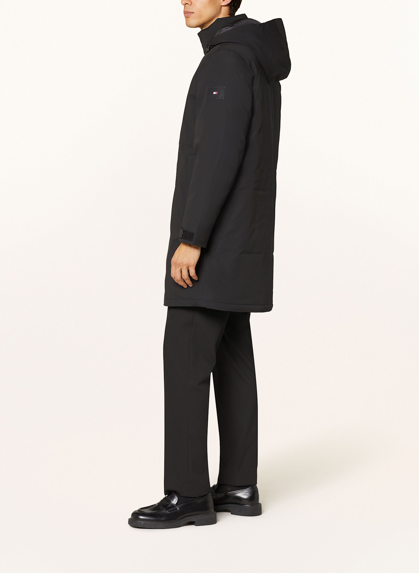 TOMMY HILFIGER Parka: BLACK