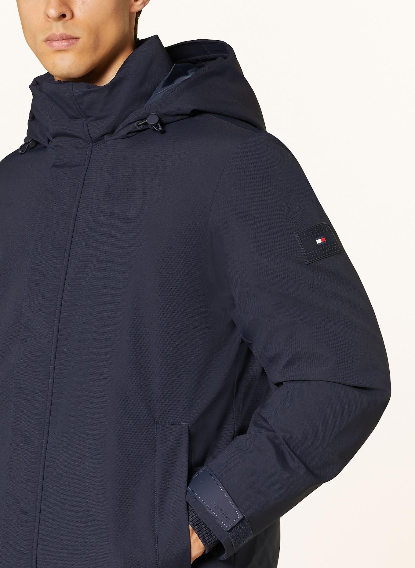 TOMMY HILFIGER parka: DONKERBLAUW