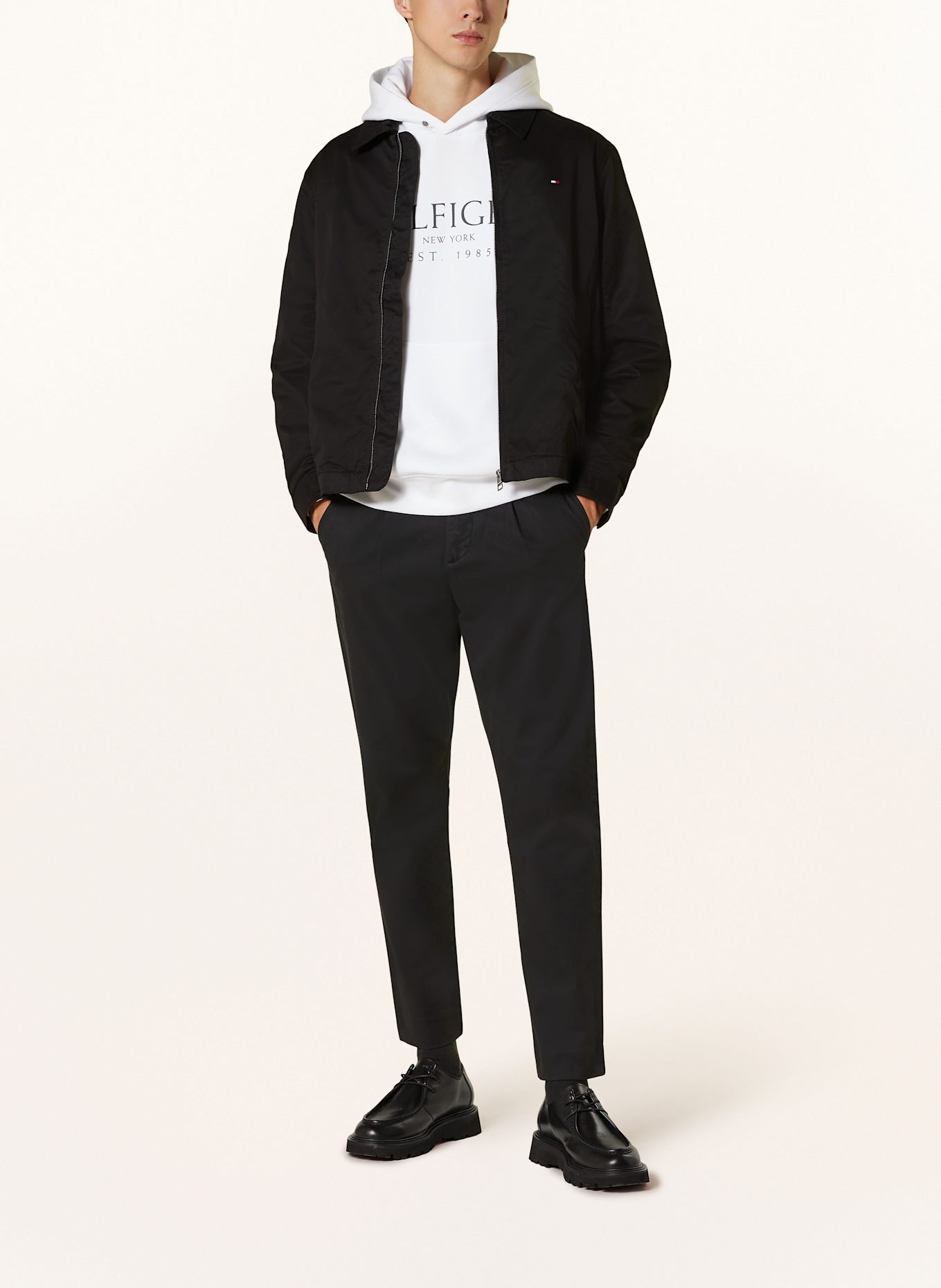 Tommy hilfiger black and white jacket 2025