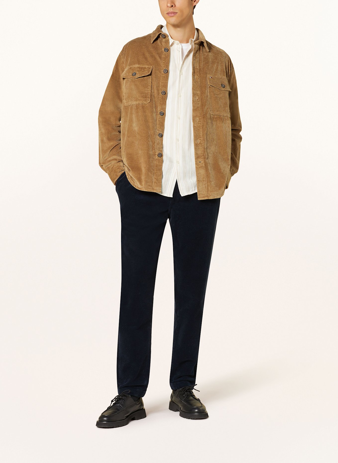 TOMMY HILFIGER Cordchino Relaxed Tapered Fit: DUNKELBLAU