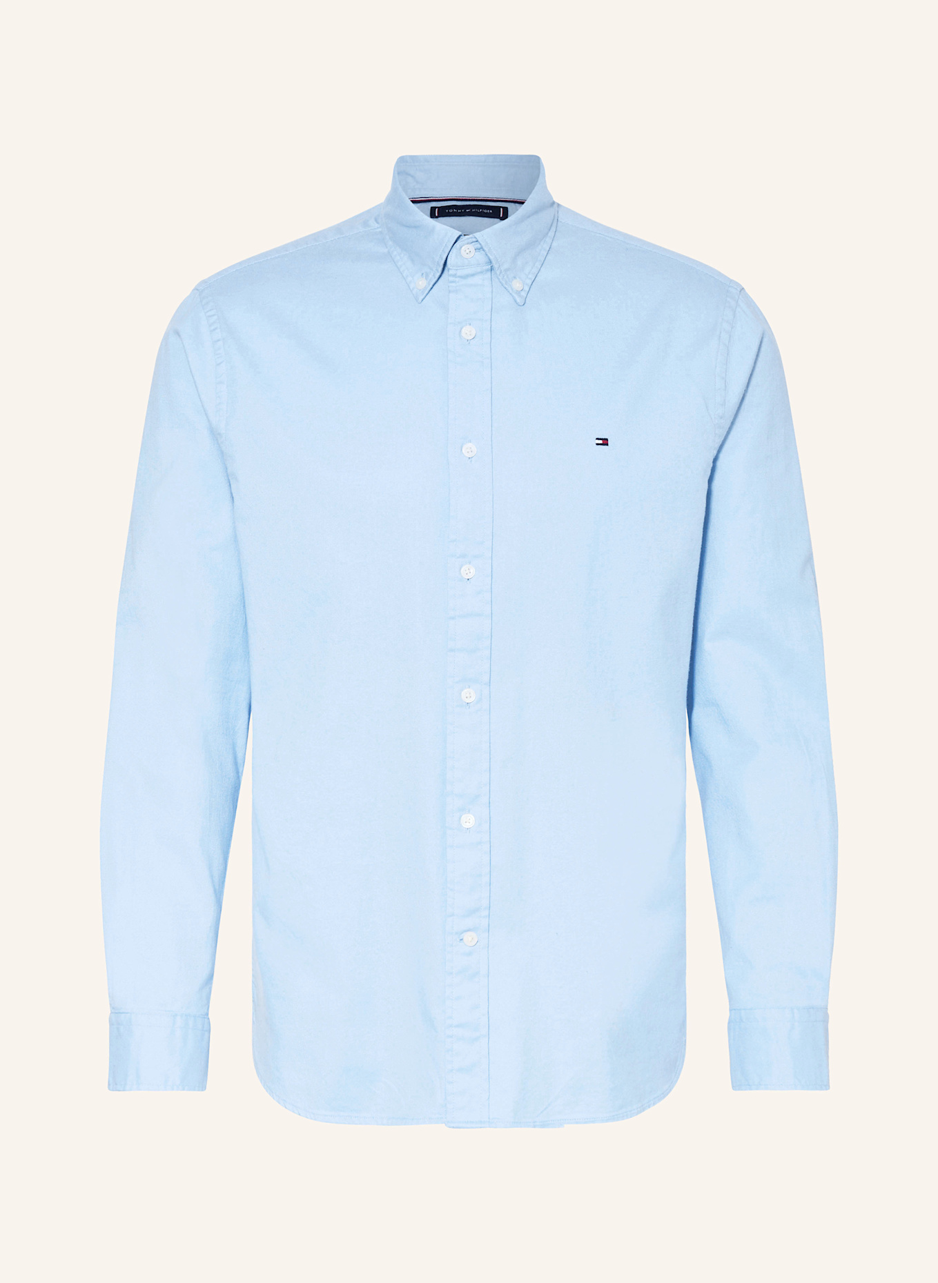 TOMMY HILFIGER Flannel shirt regular fit, Color: LIGHT BLUE (Image 1)