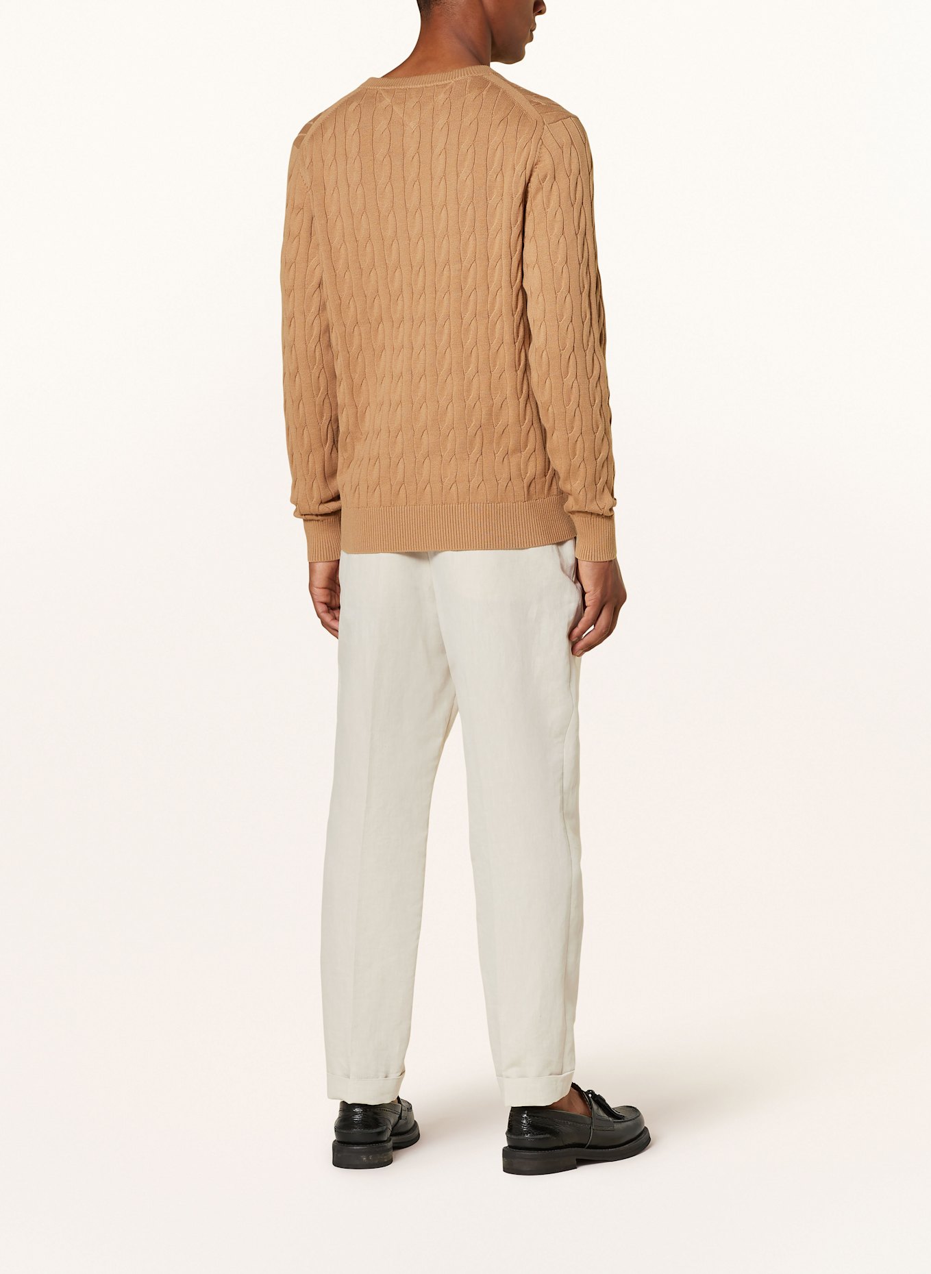 TOMMY HILFIGER Pullover: HELLBRAUN
