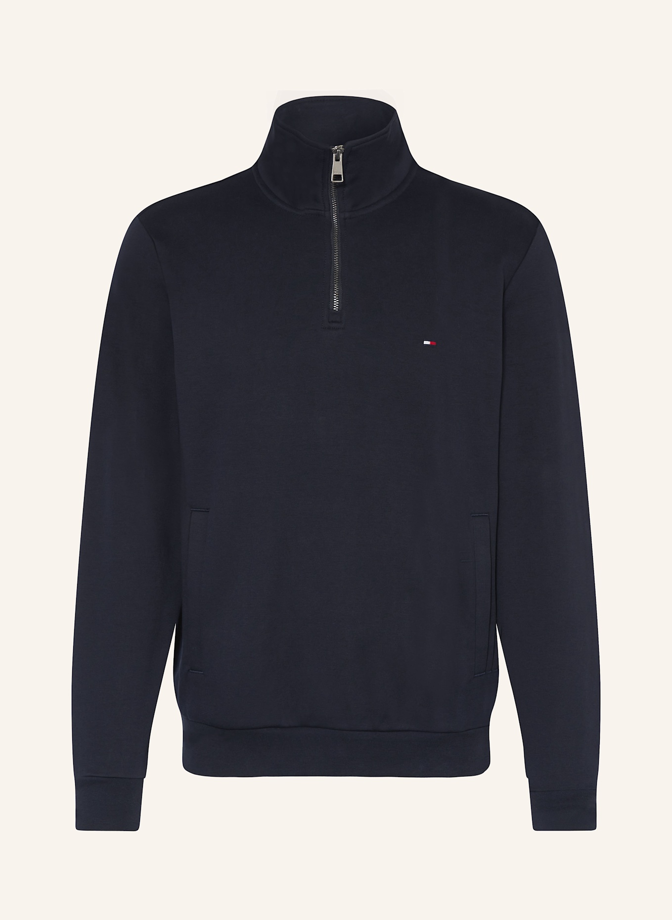 TOMMY HILFIGER Sweat-Troyer: DUNKELBLAU