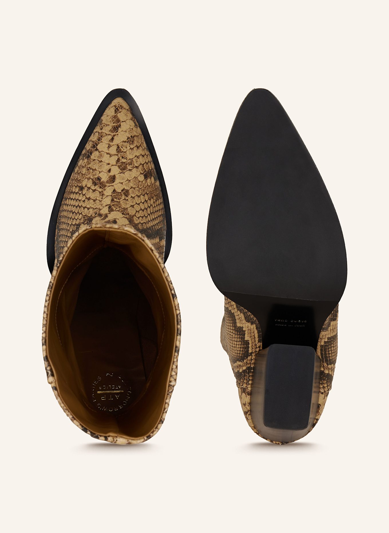 ATP ATELIER Cowboy Boots GAVELLO: BRAUN/ DUNKELBRAUN