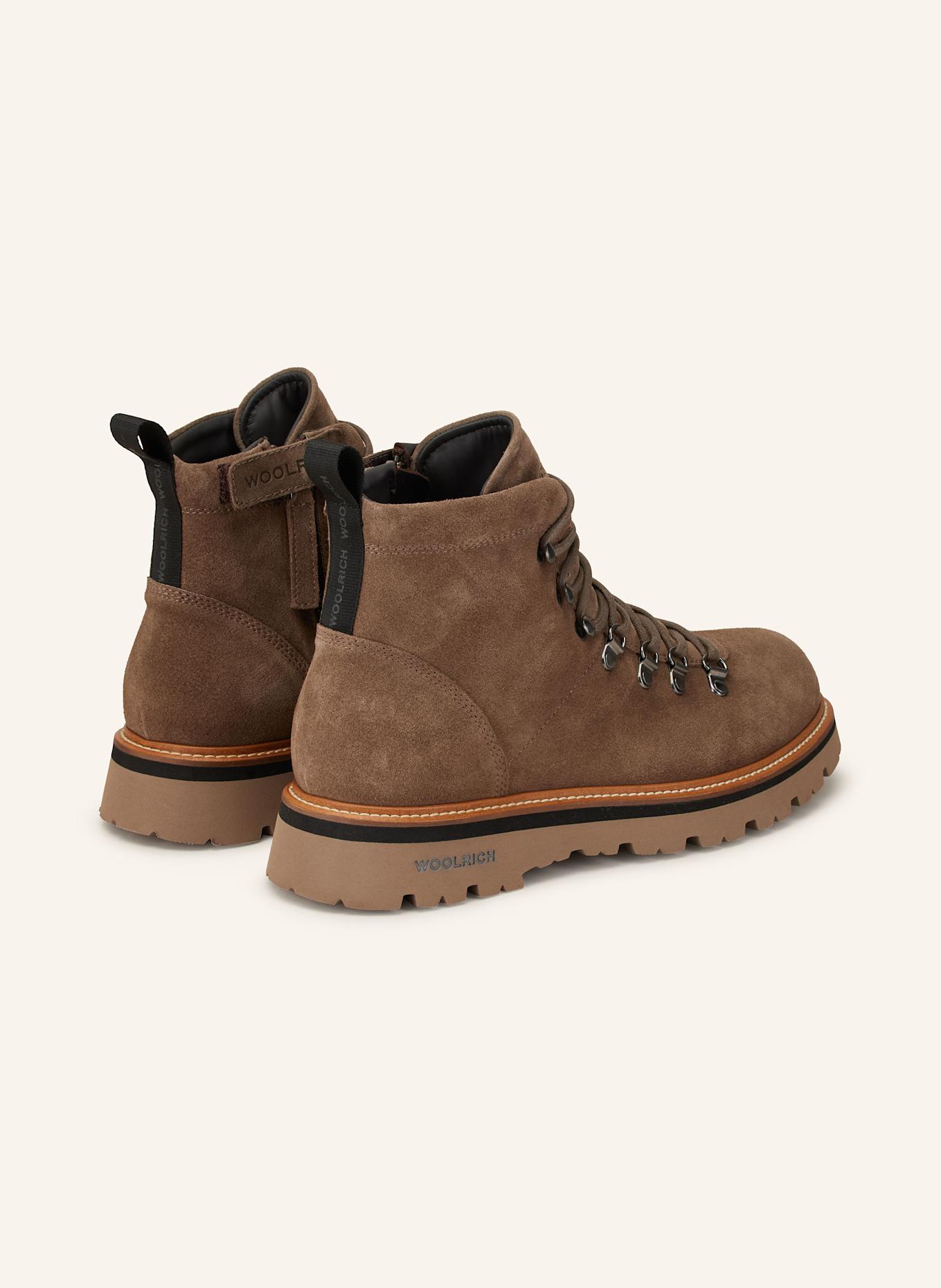 WOOLRICH Schnürboots CAMOSCIO: HELLBRAUN