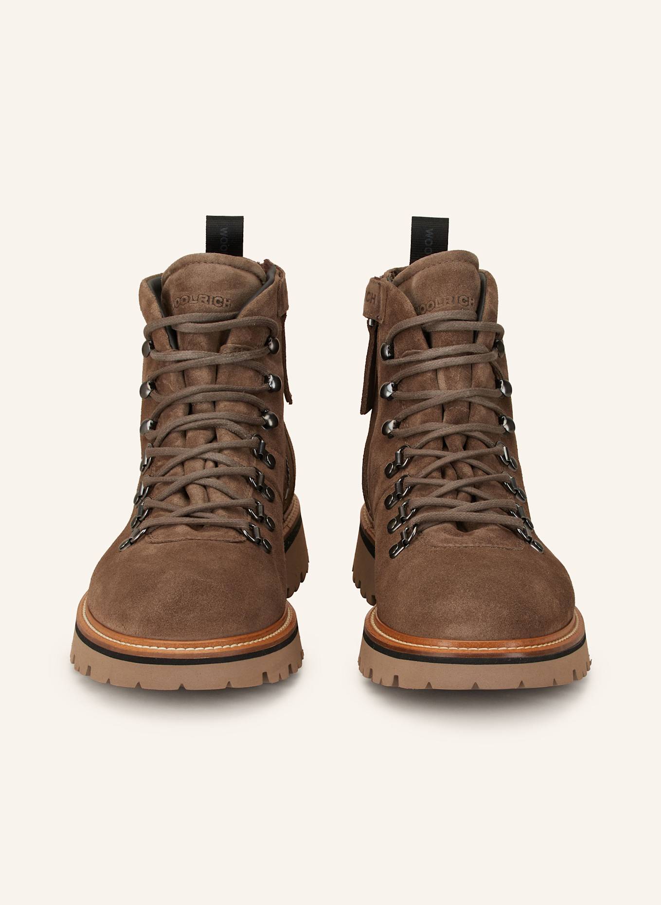 WOOLRICH Schnürboots CAMOSCIO: HELLBRAUN