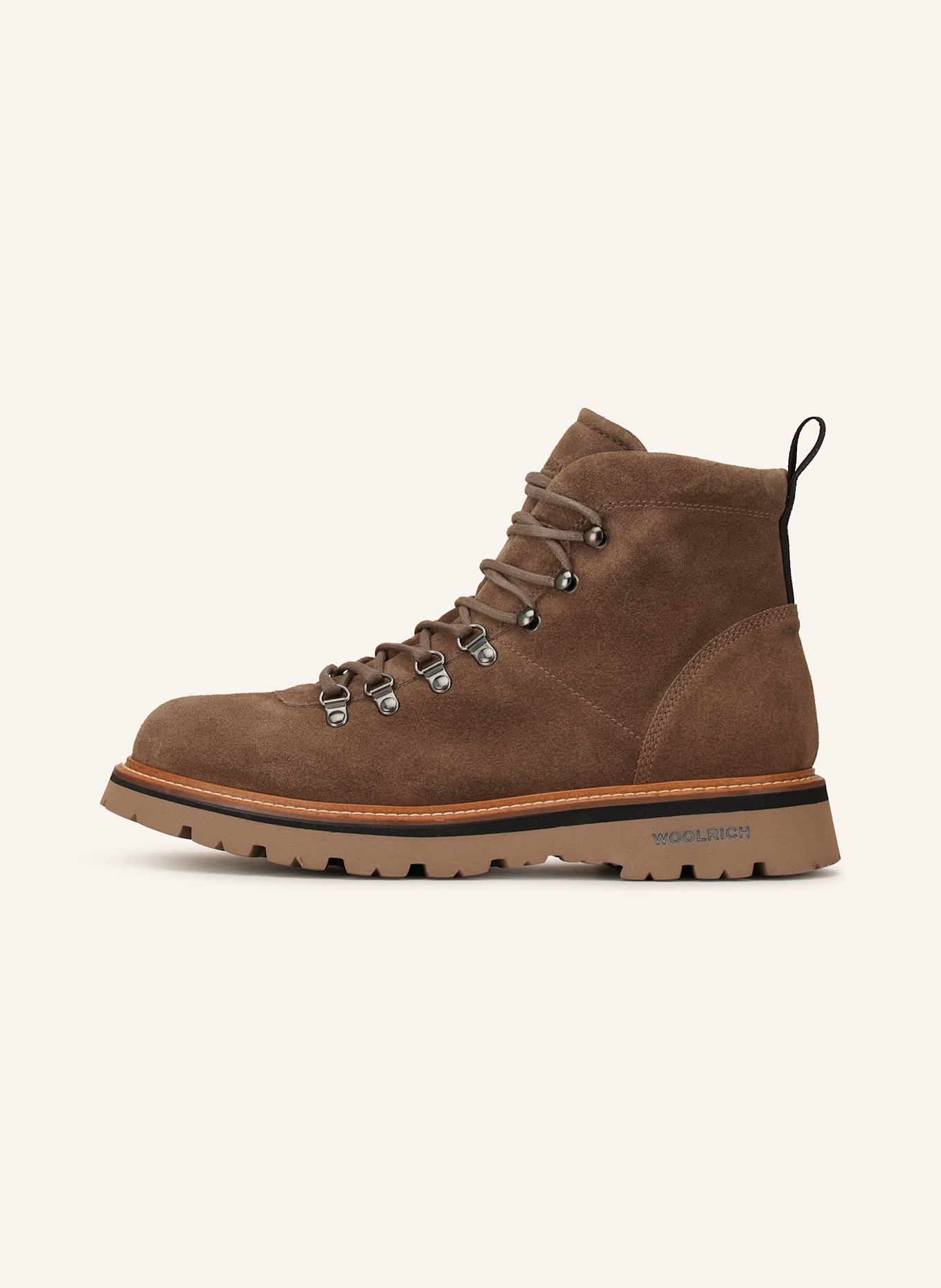 WOOLRICH Schnürboots CAMOSCIO: HELLBRAUN