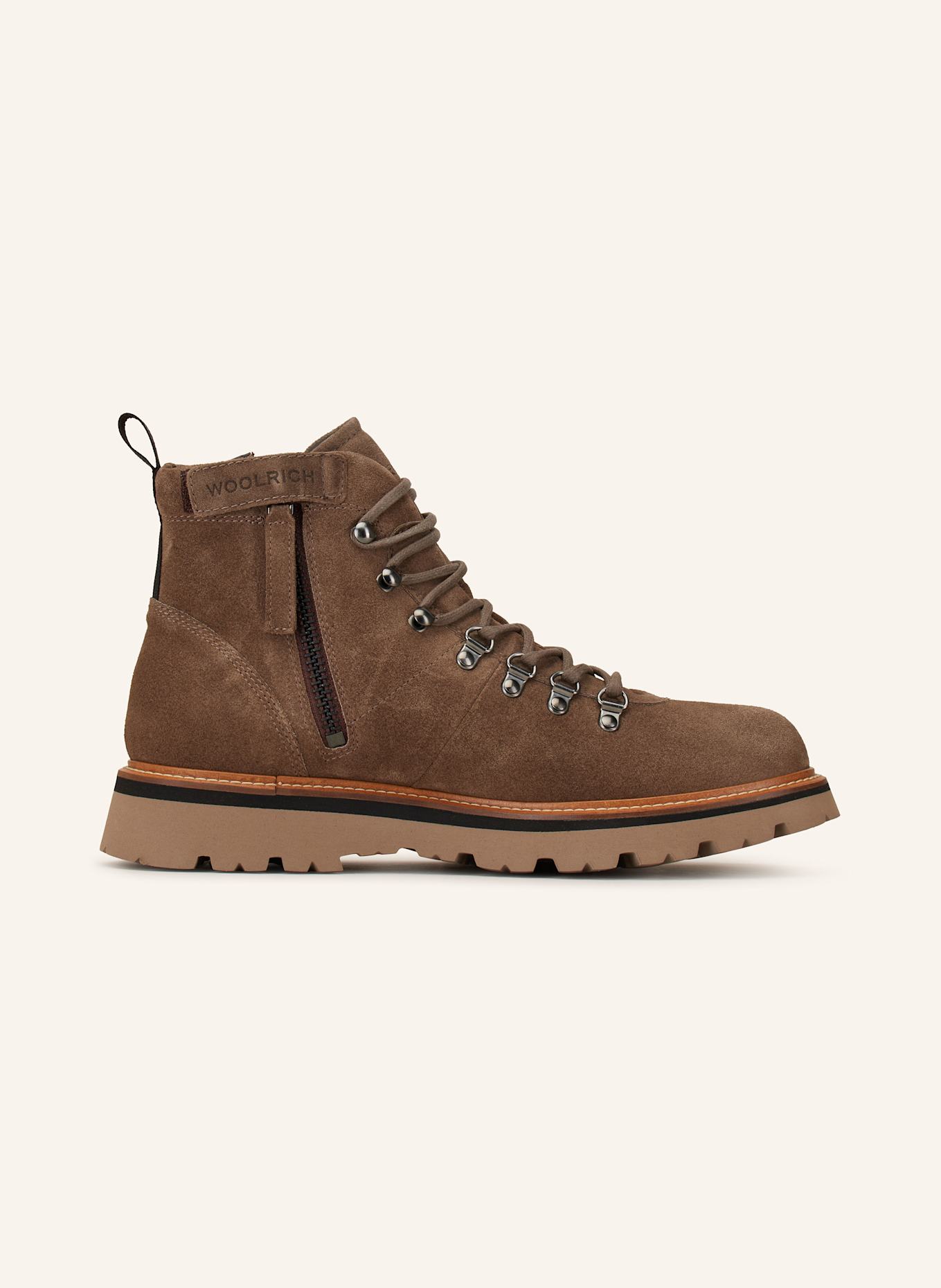 WOOLRICH Schnürboots CAMOSCIO: HELLBRAUN