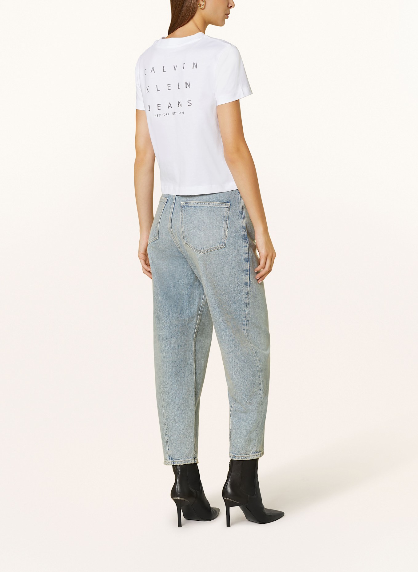 Calvin Klein Jeans T-shirt, Color: WHITE/ GRAY (Image 3)