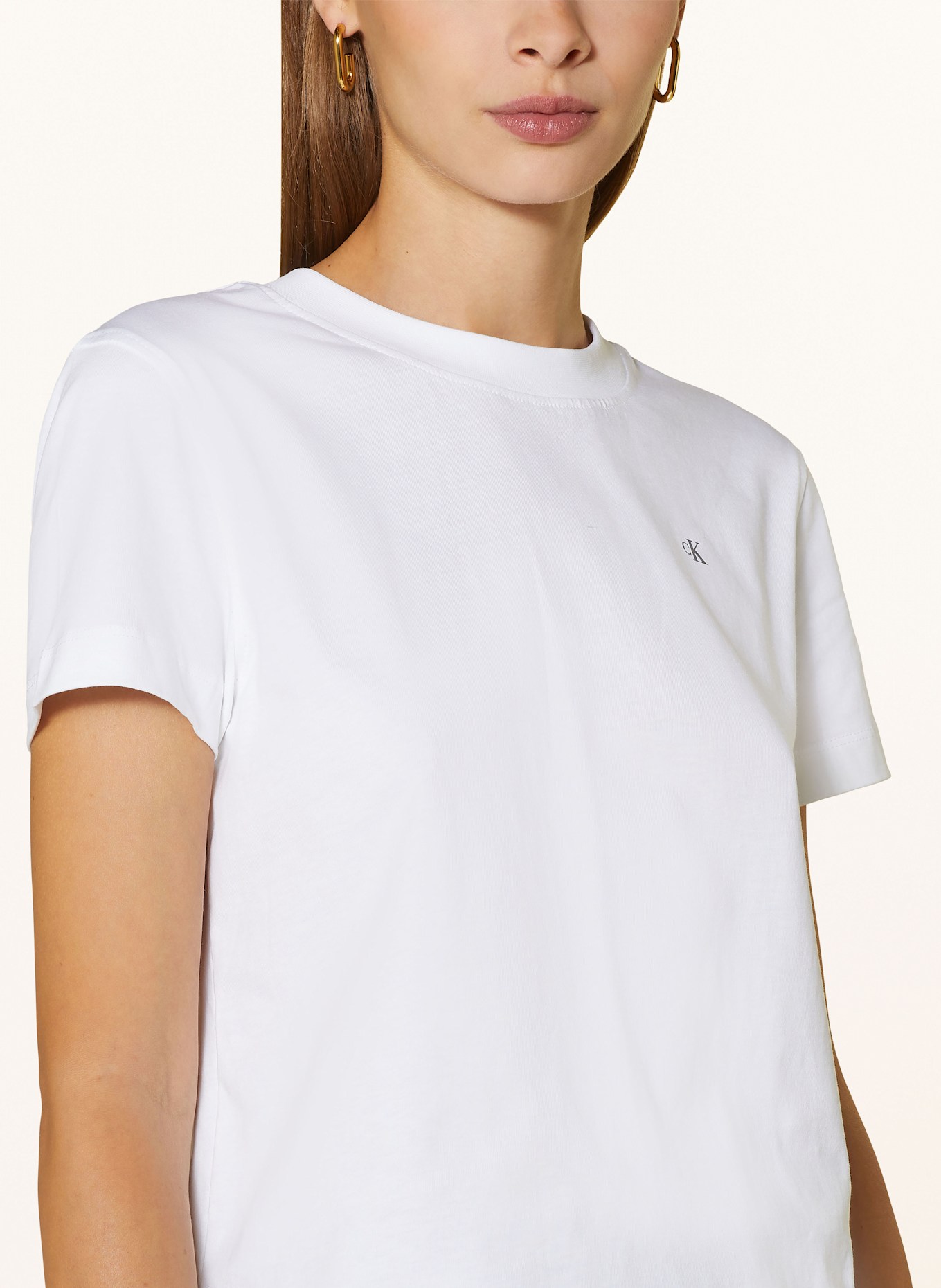 Calvin Klein Jeans T-shirt, Color: WHITE/ GRAY (Image 4)