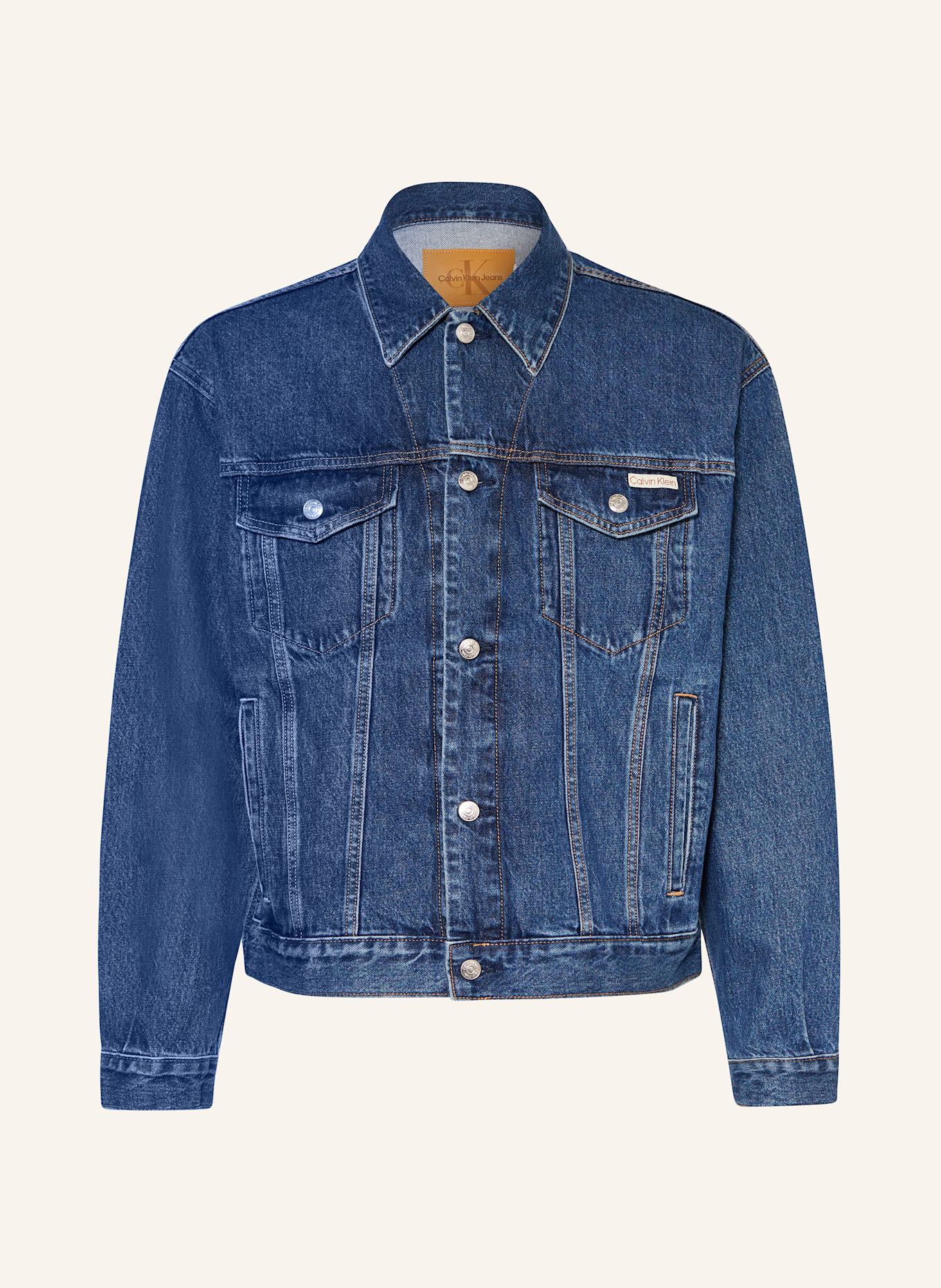 Mens jean jacket calvin klein hot sale