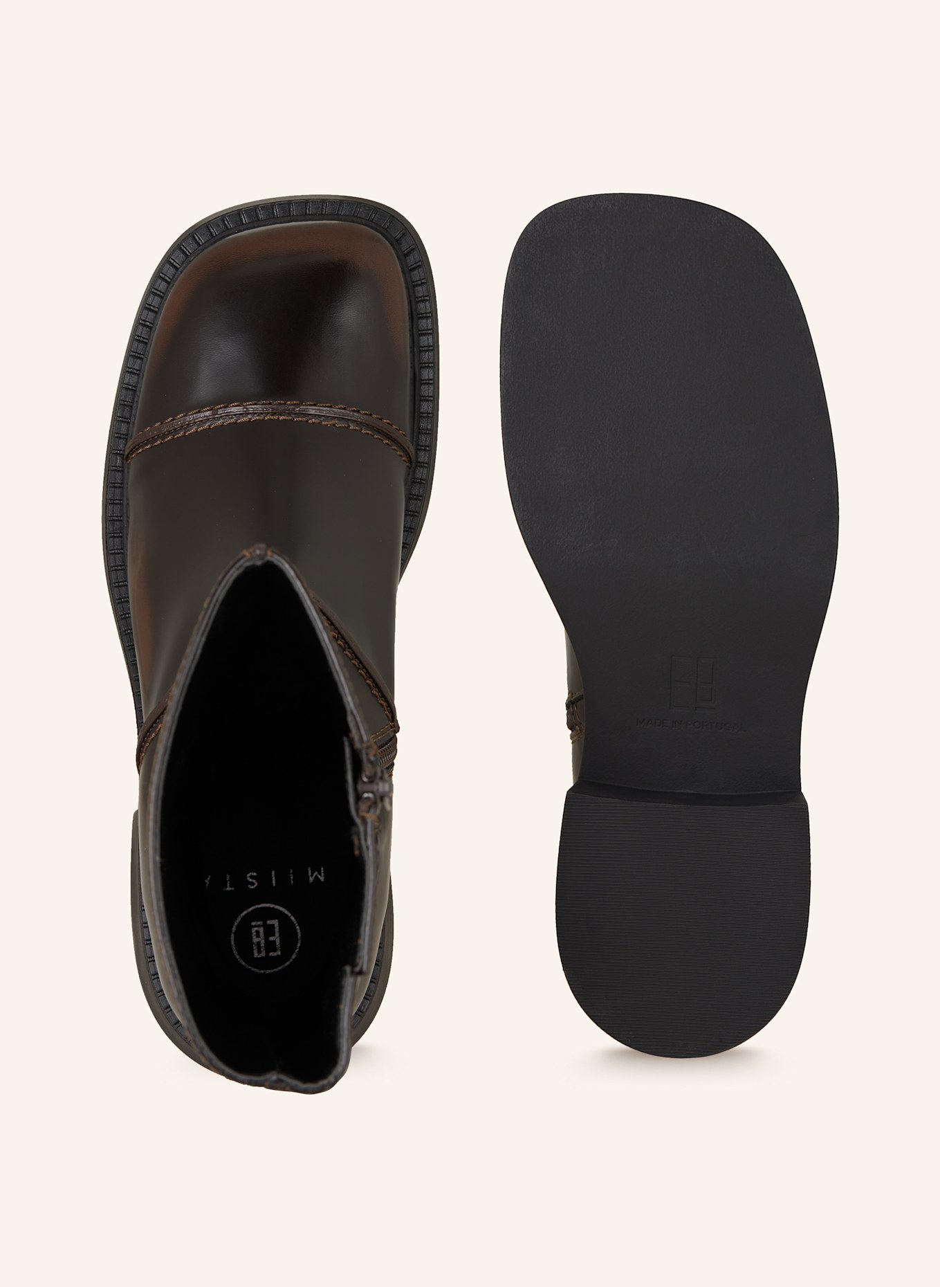 MIISTA Stiefeletten DHALIA: DUNKELBRAUN