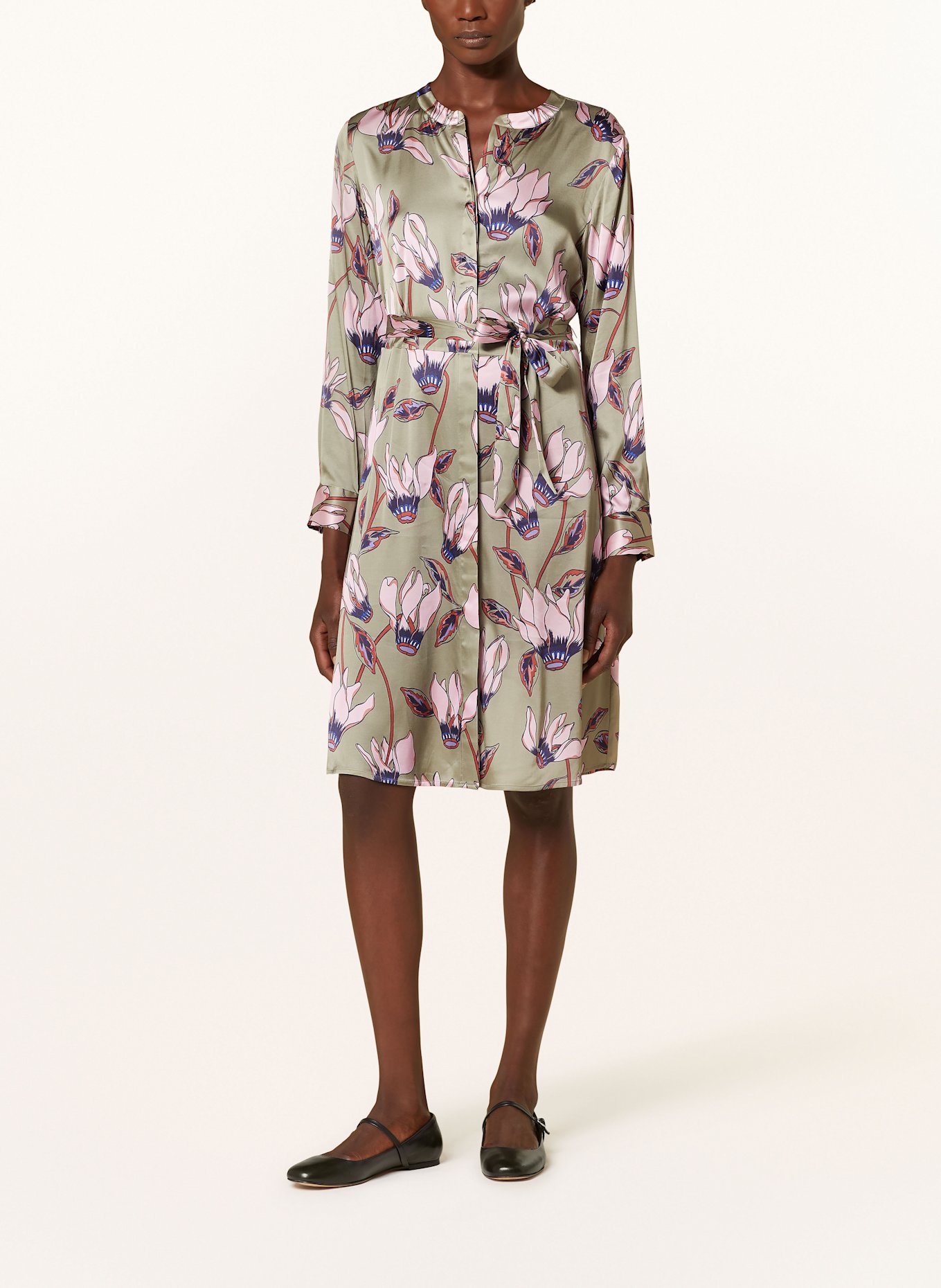 Juvia Satinkleid EFFIE: OLIV / ROSA / DUNKELBLAU