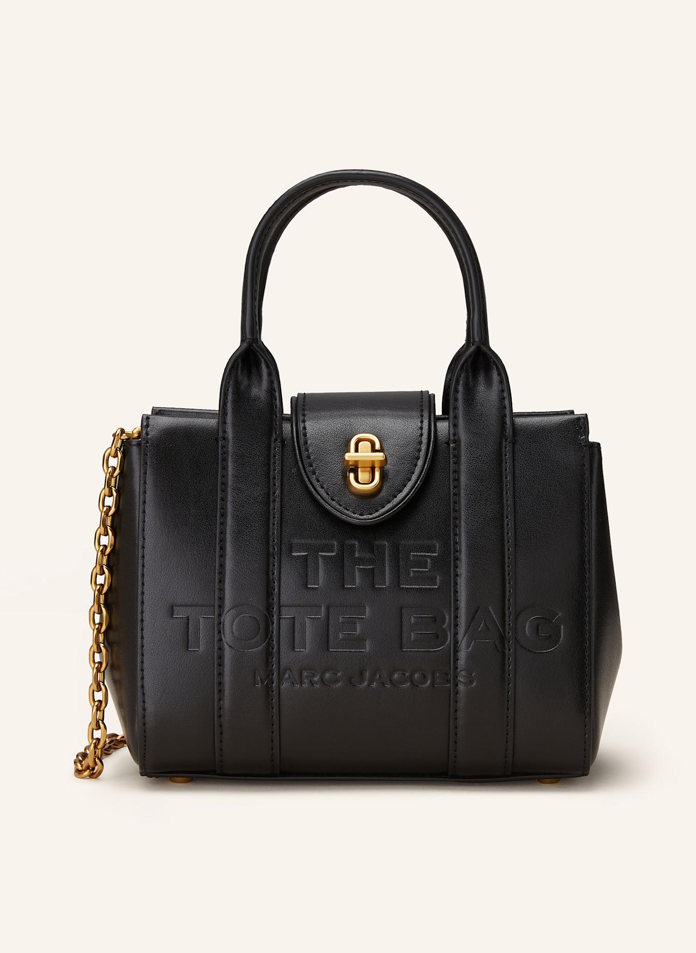 MARC JACOBS Handtasche THE TURNLOCK TOTE BAG MINI, Farbe: SCHWARZ (Bild 1)