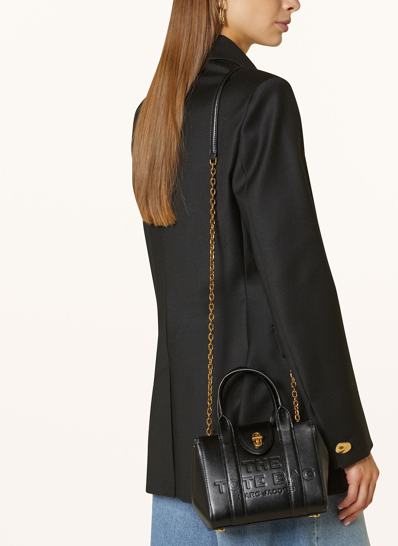 MARC JACOBS Handtasche THE TURNLOCK TOTE BAG MINI, Farbe: SCHWARZ (Bild 4)