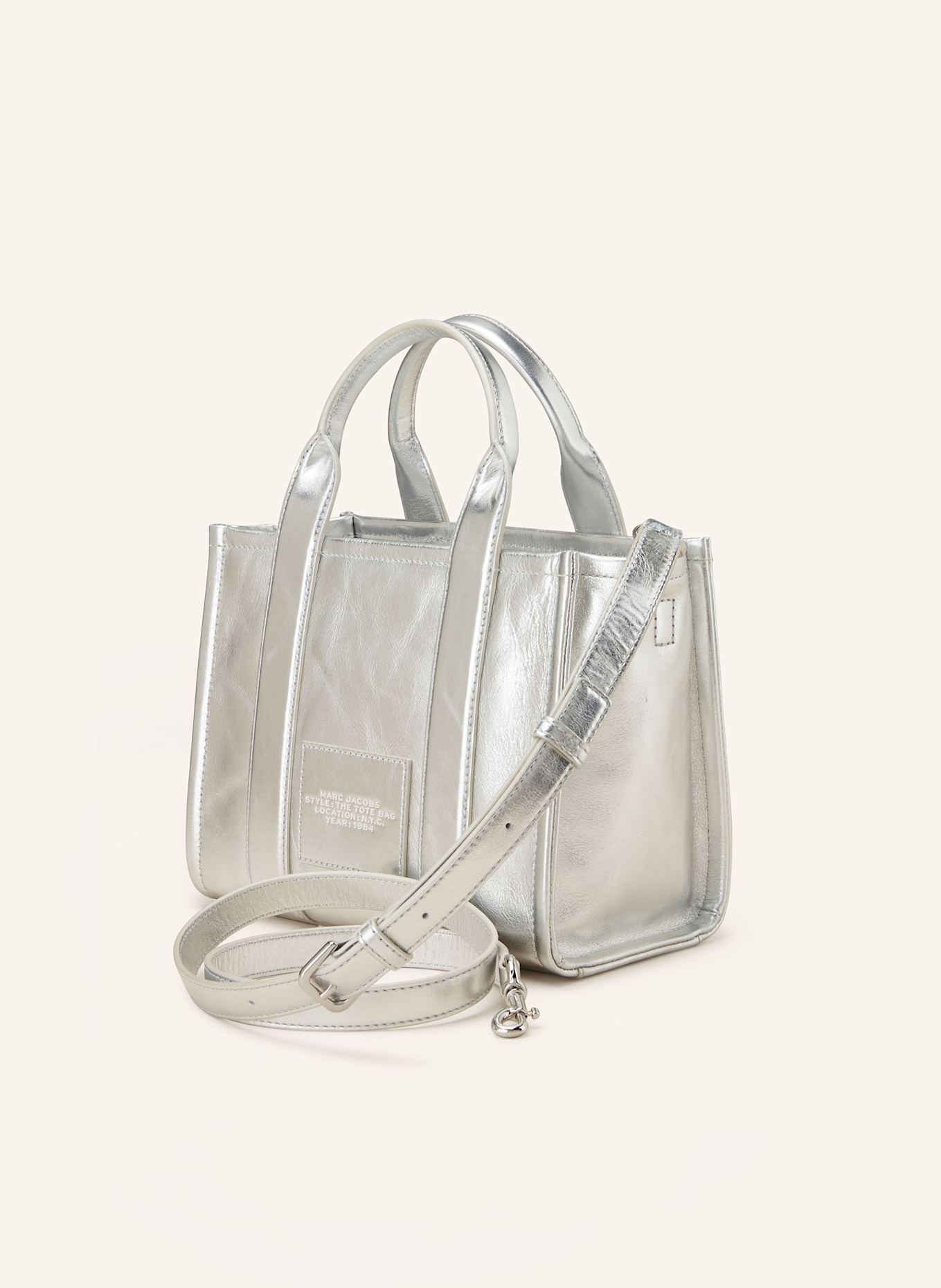 MARC JACOBS Handbag THE SMALL TOTE BAG, Color: SILVER (Image 2)