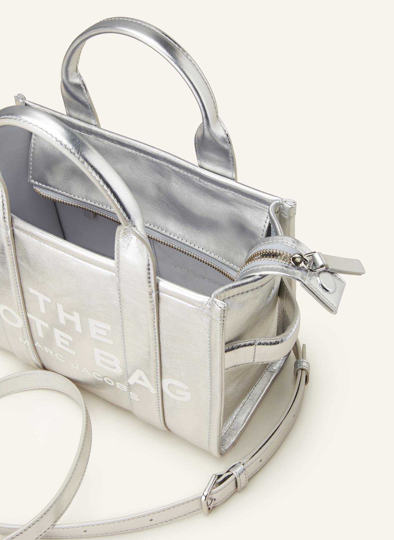 MARC JACOBS Handbag THE SMALL TOTE BAG, Color: SILVER (Image 3)