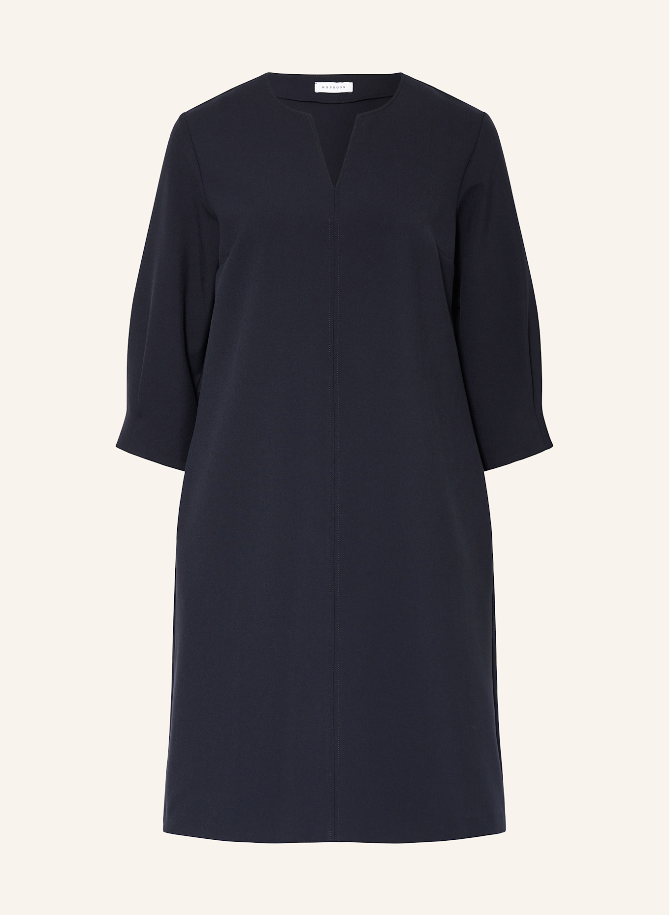 ROSSO35 easy love midi dress, Color: DARK BLUE (Image 1)