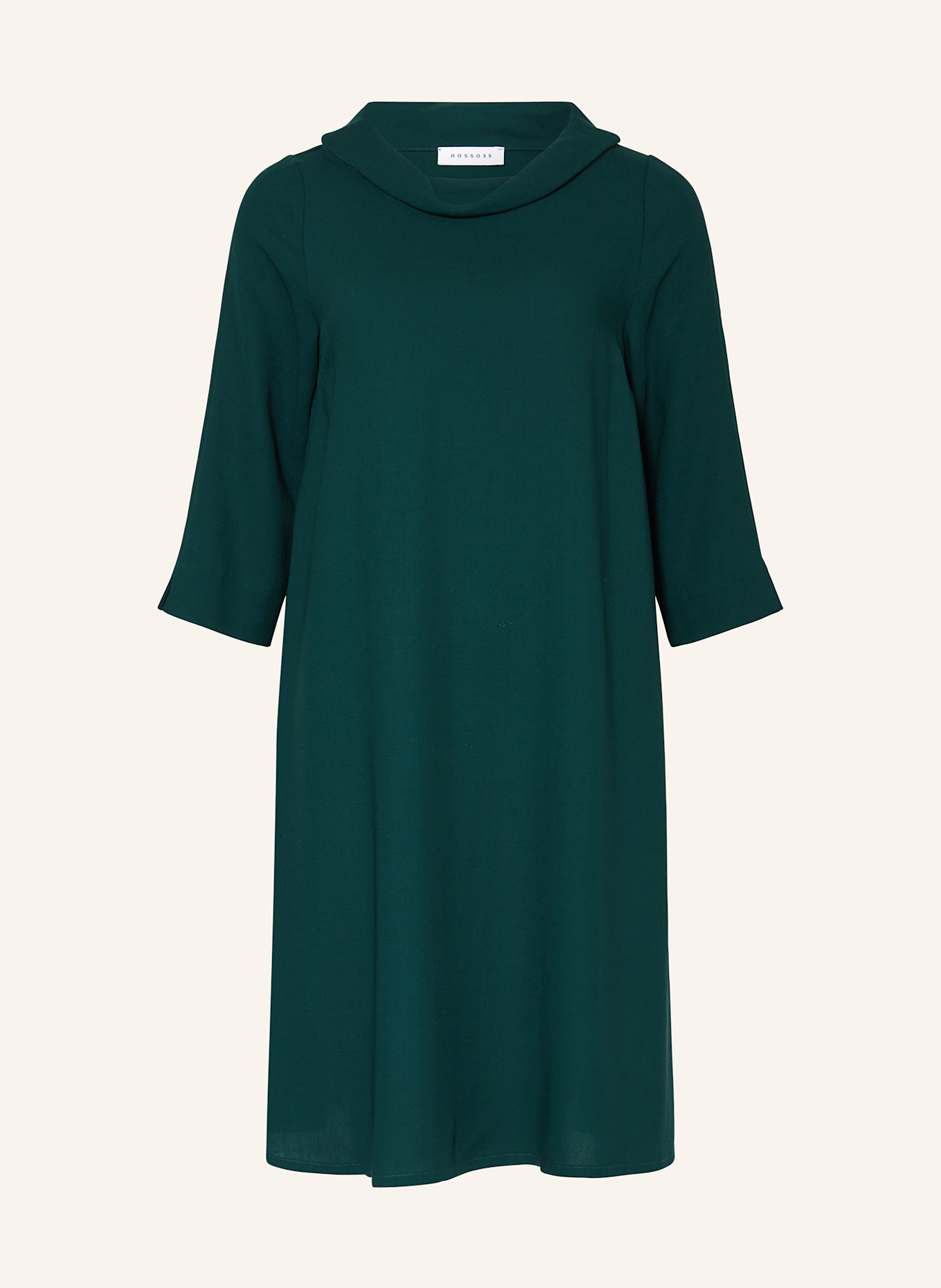 ROSSO35 Kleid mit 3/4-Arm: DUNKELGRÜN