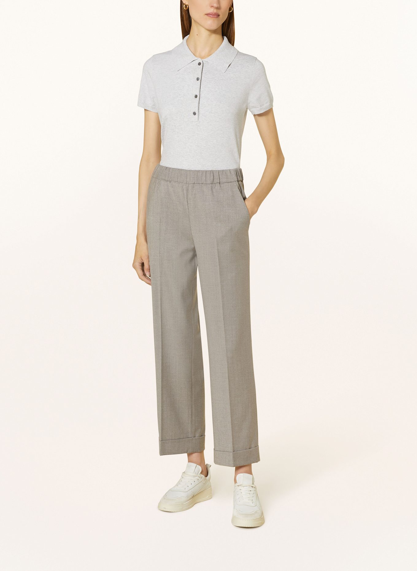 ROSSO35 Trousers, Color: LIGHT GRAY (Image 2)