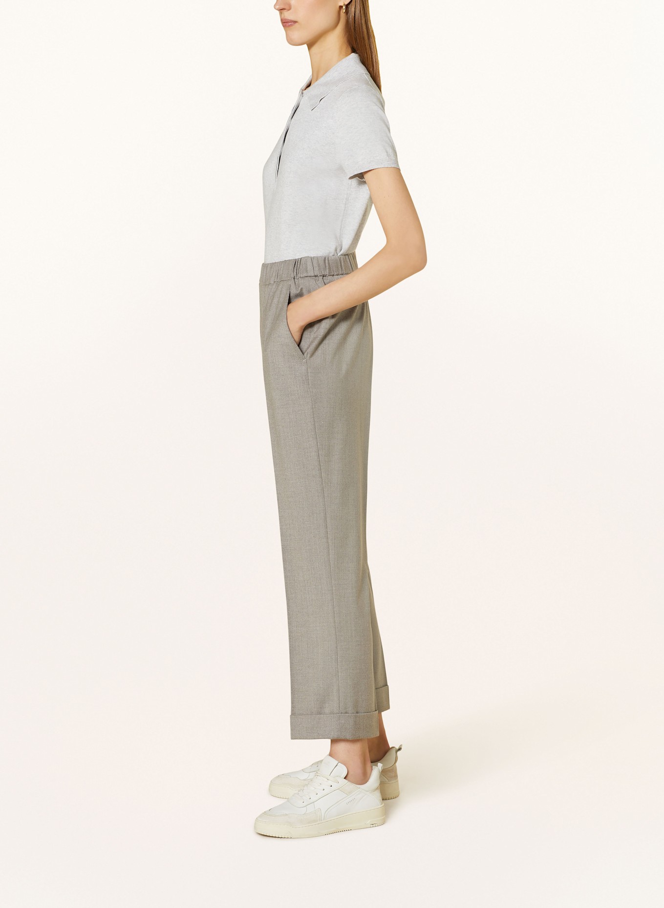 ROSSO35 Trousers, Color: LIGHT GRAY (Image 4)