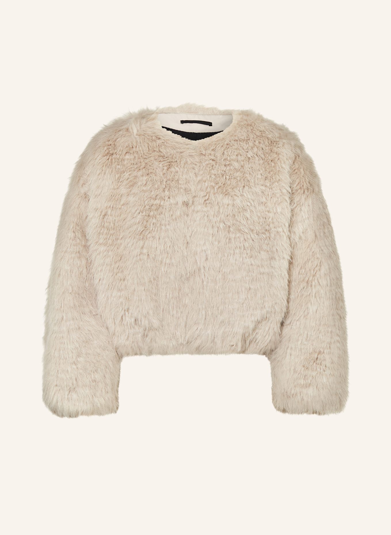 Sweater faux fur outlet