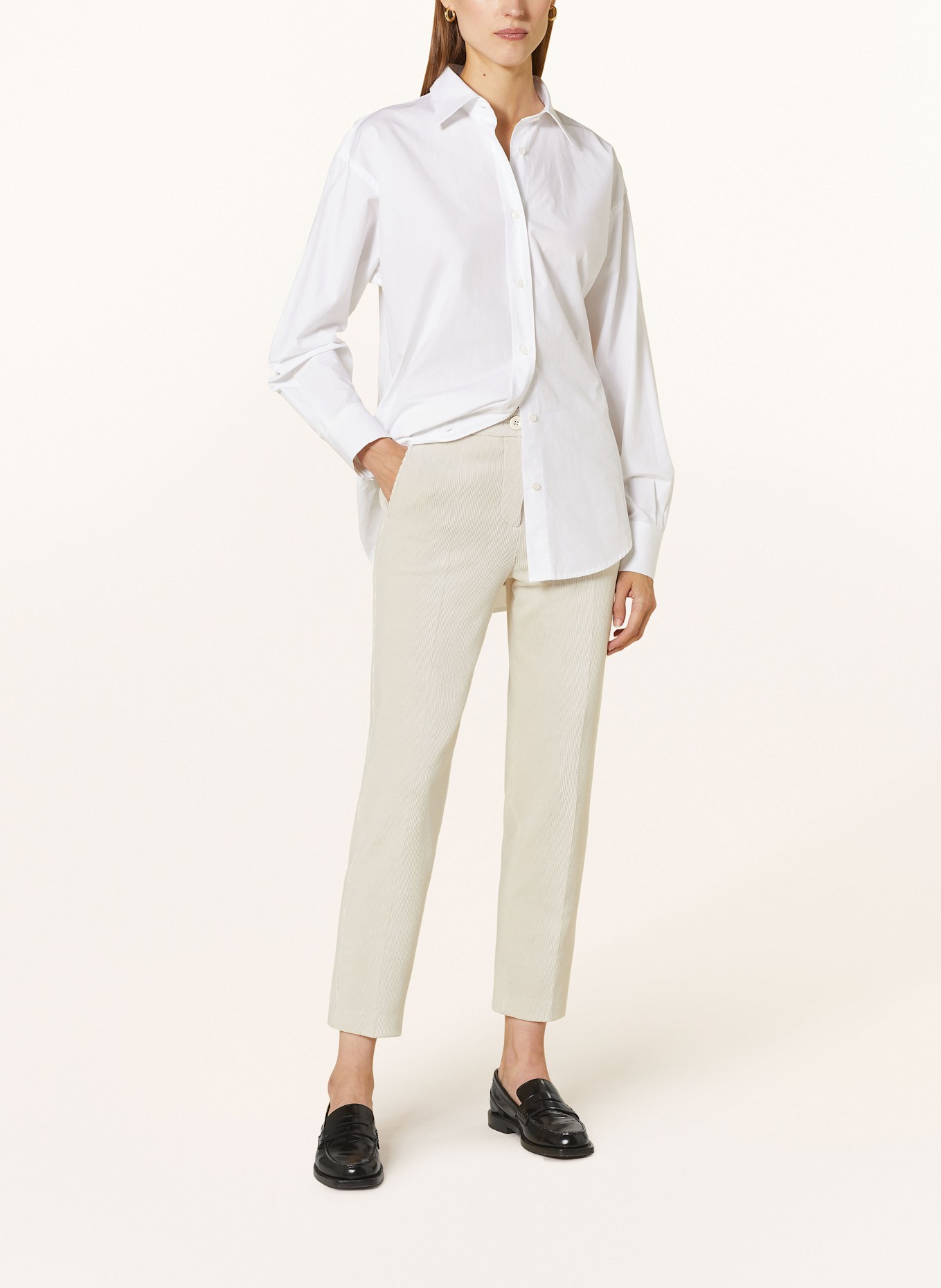 MARC CAIN Corduroy trousers FUSHUN, Color: 182 smoke (Image 2)