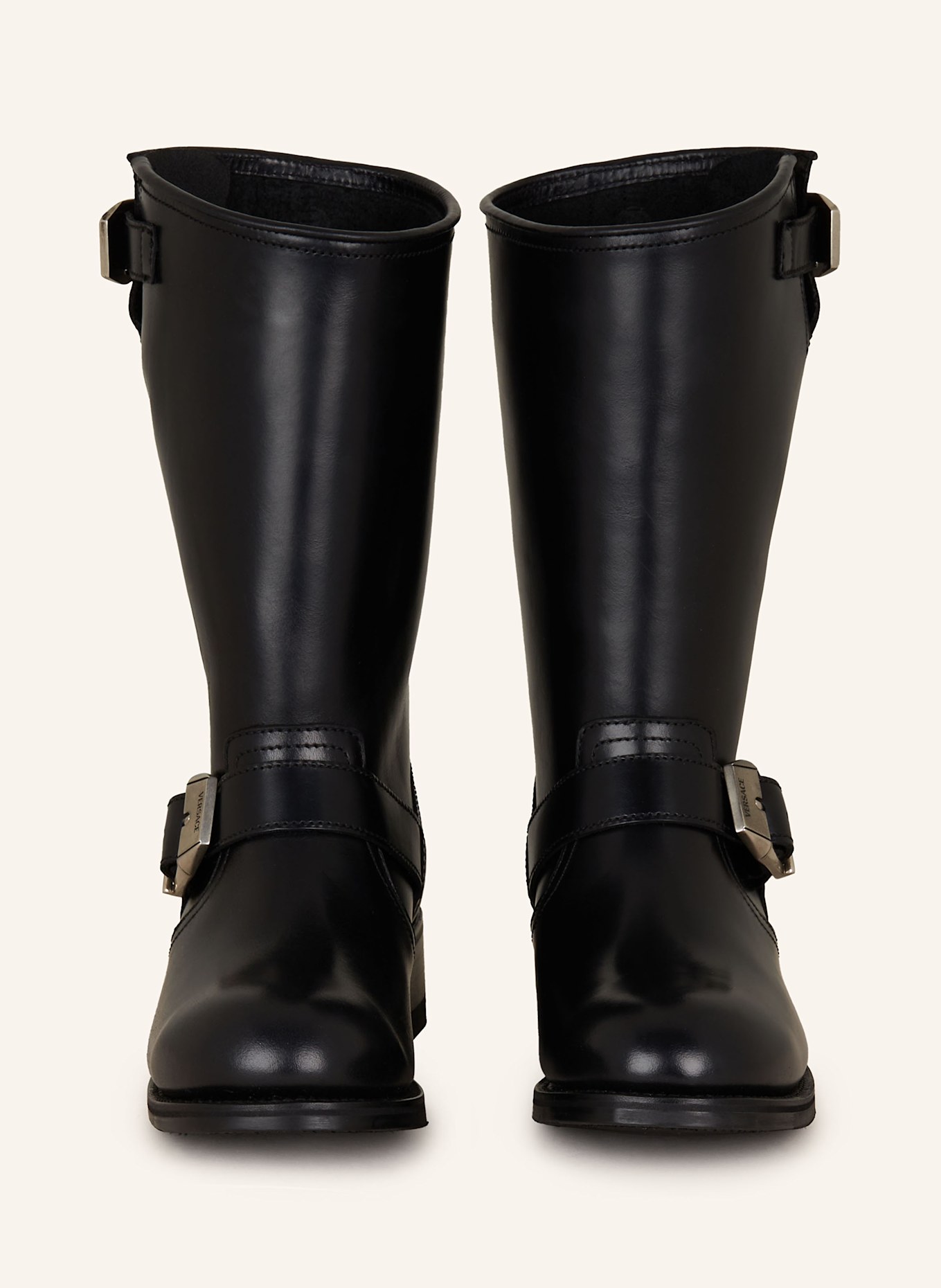 VERSACE Biker Boots: SCHWARZ
