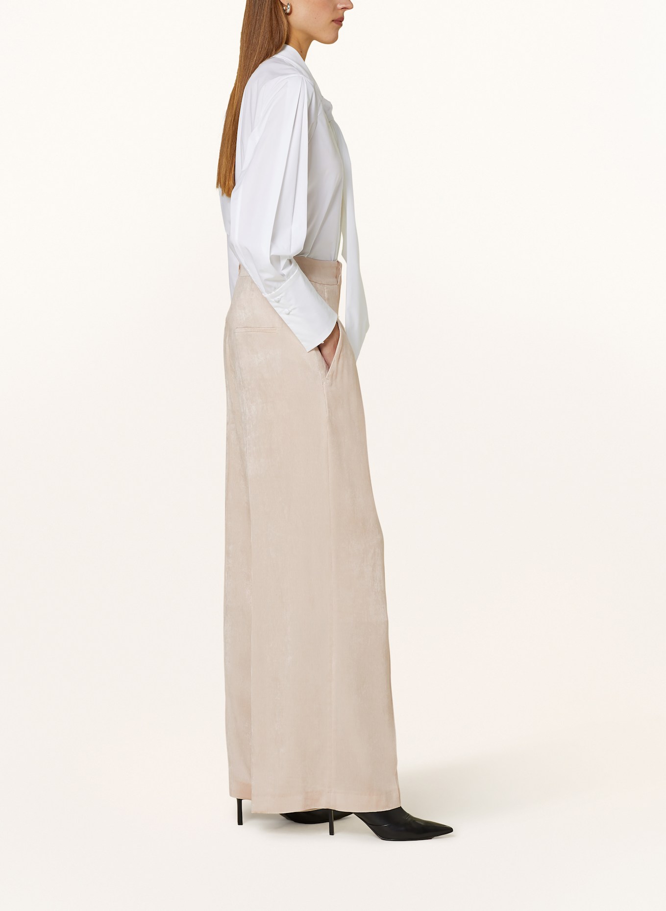 SLY 010 Marlene trousers in corduroy FLORA, Color: CREAM (Image 4)