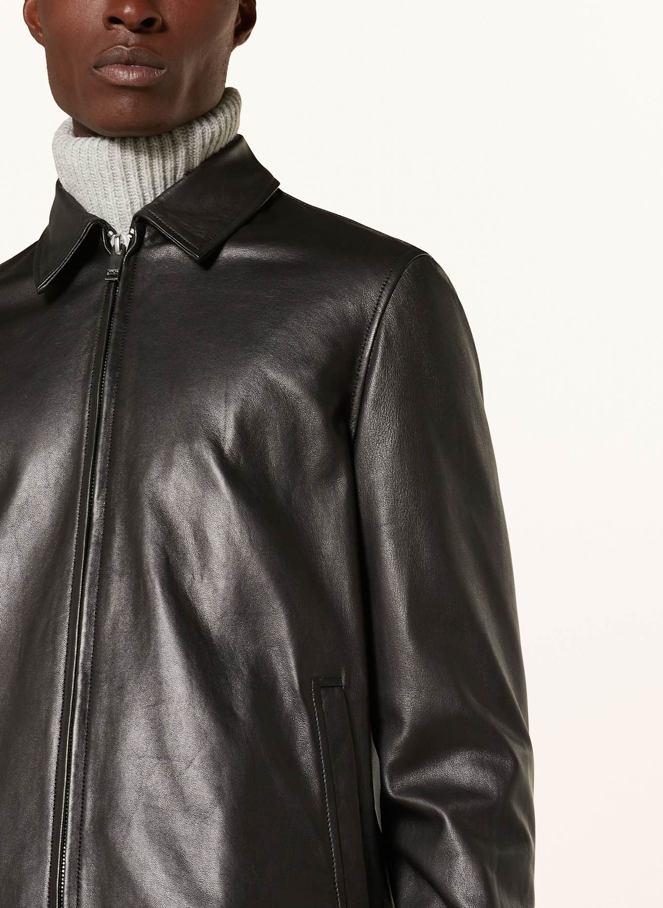DRYKORN Lederjacke SENELO, Farbe: SCHWARZ (Bild 4)