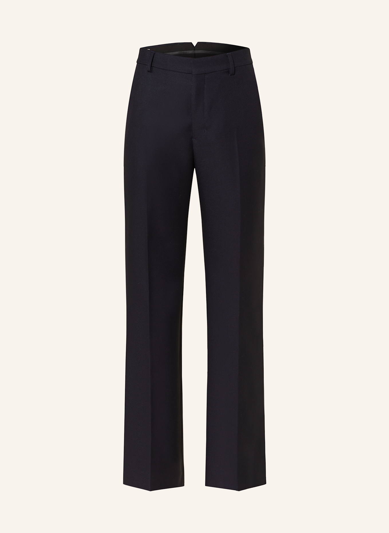 AMI PARIS Wide leg trousers: DARK BLUE