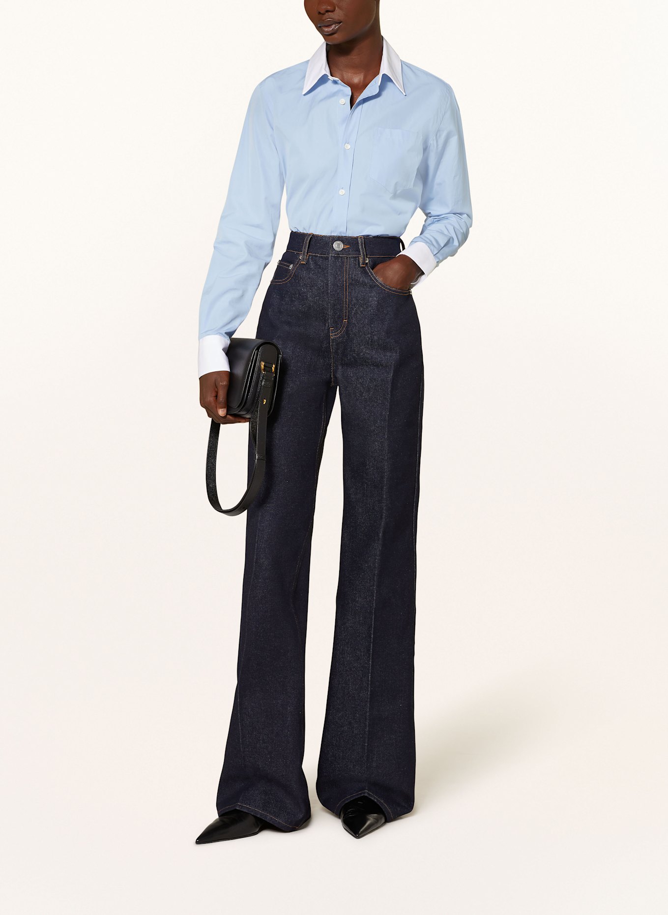 AMI PARIS Flared jeans: 402 INDIGO