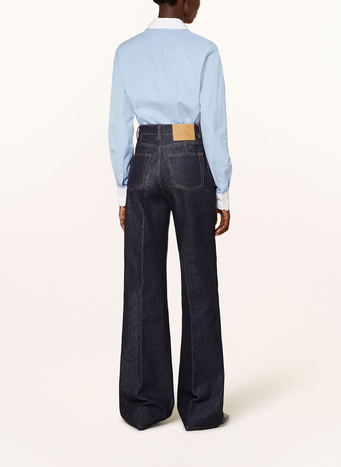AMI PARIS Flared jeans: 402 INDIGO