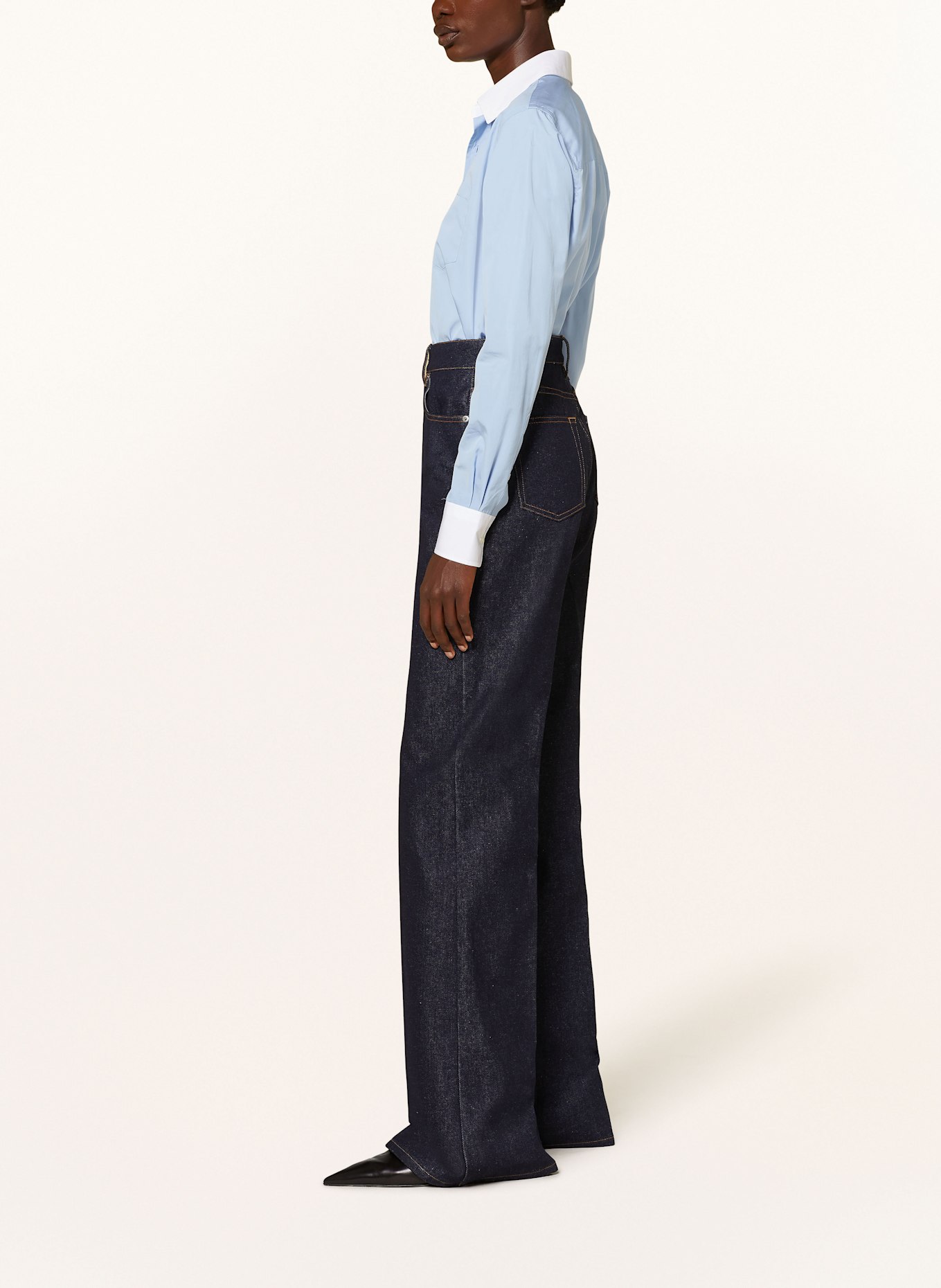 AMI PARIS Flared jeans: 402 INDIGO