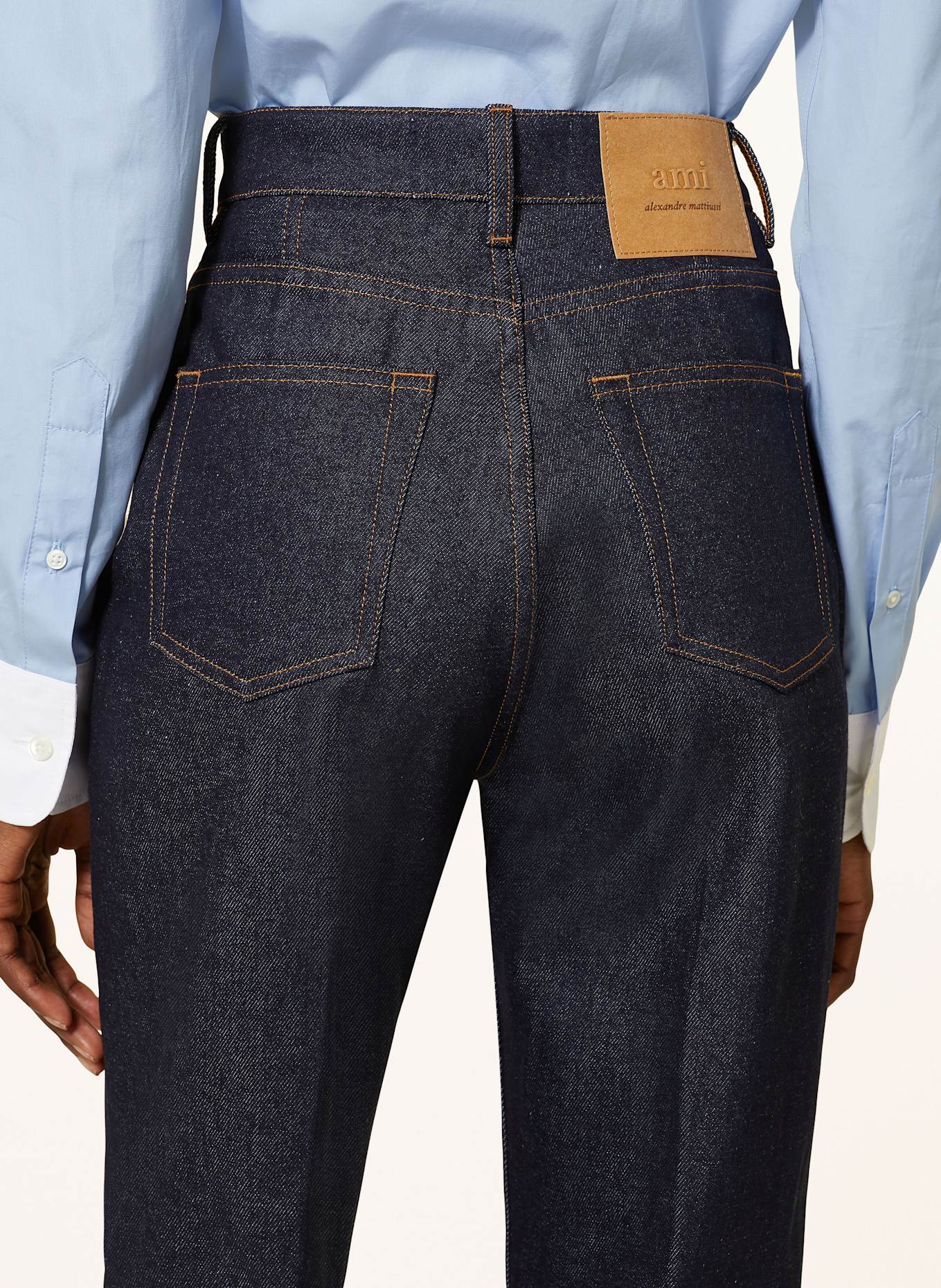 AMI PARIS Flared jeans: 402 INDIGO