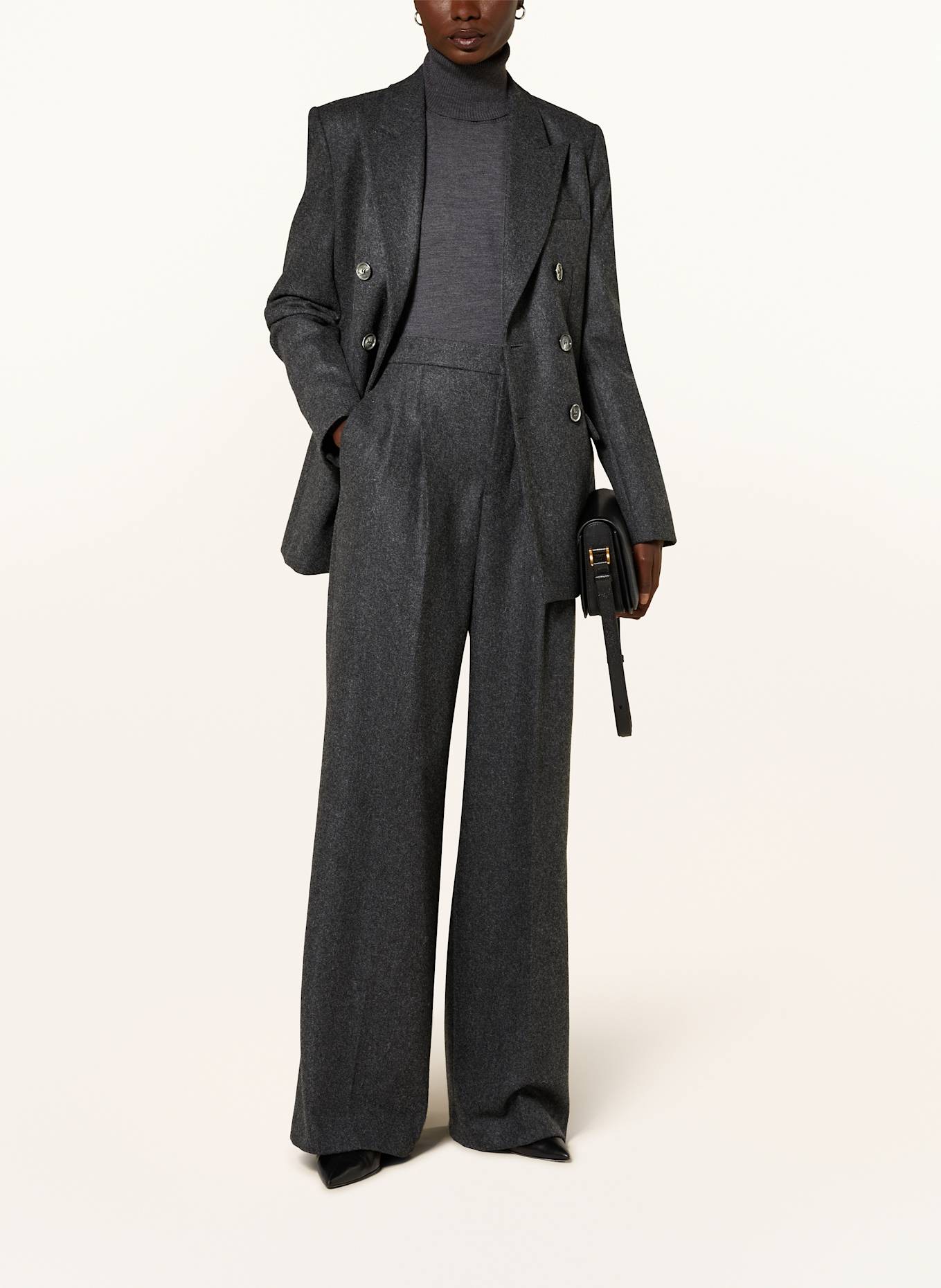 AMI PARIS Long blazer: DARK GRAY